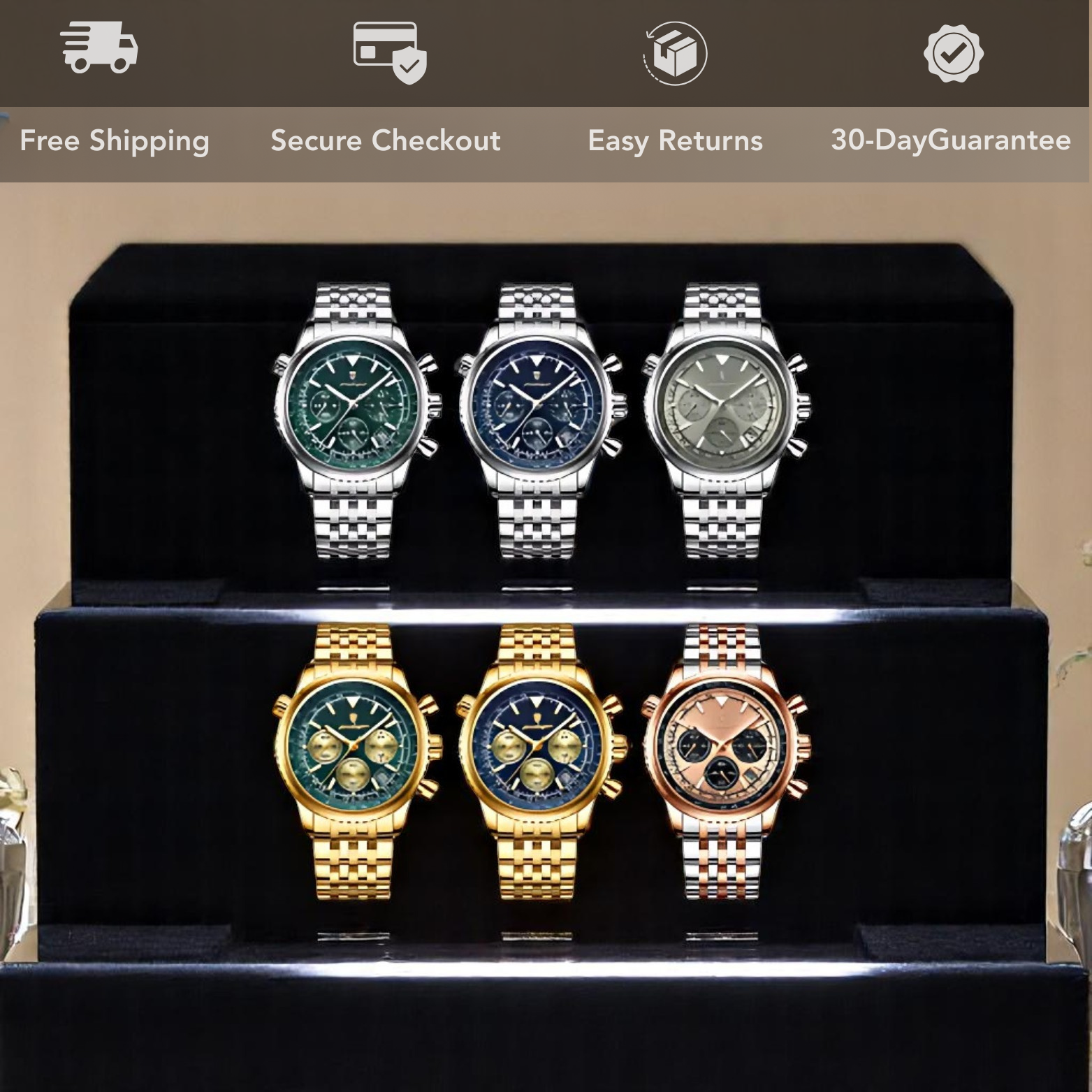 Steel military watch
