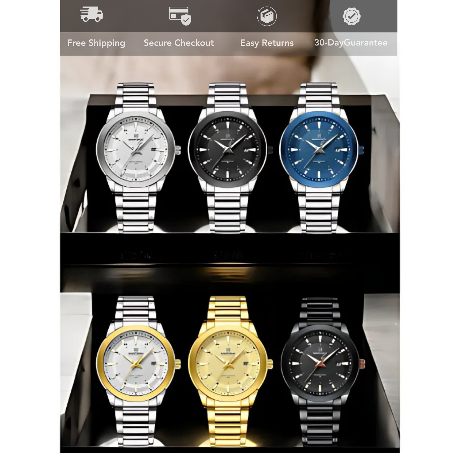Sports Style Steel Watch