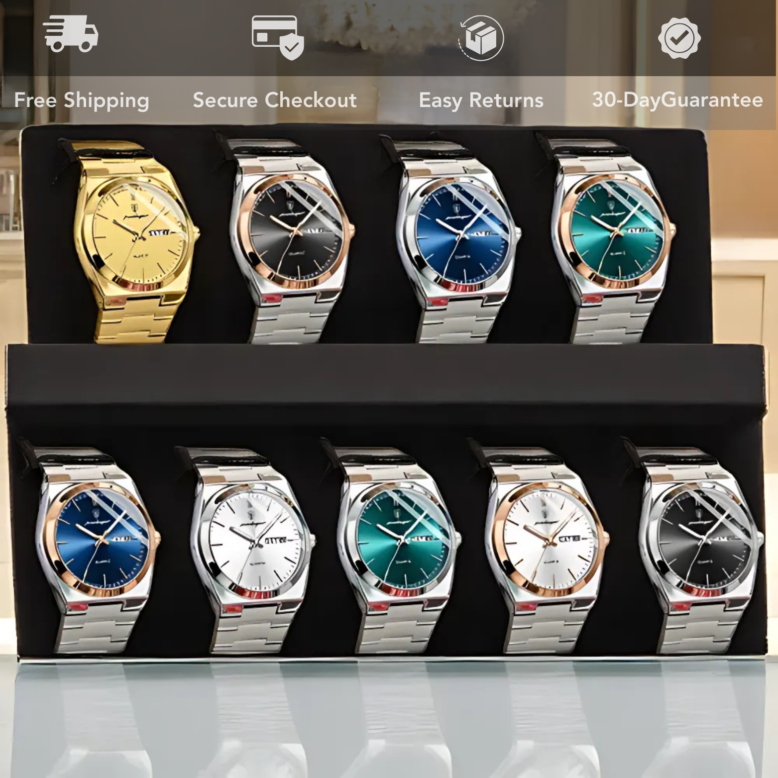 Luxury Casual Steel Watch