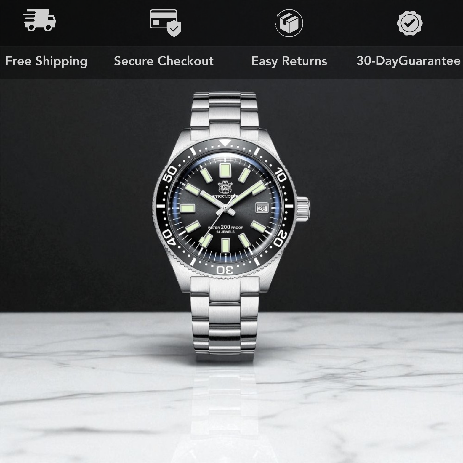 STEELDIVE SD1962 Automatic Waterproof Watch