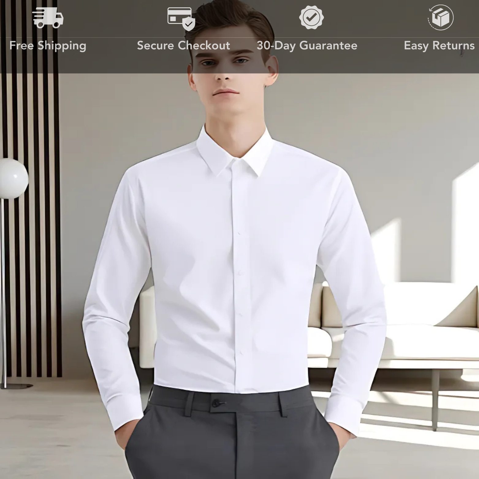 Men's Slim Formal Shirt