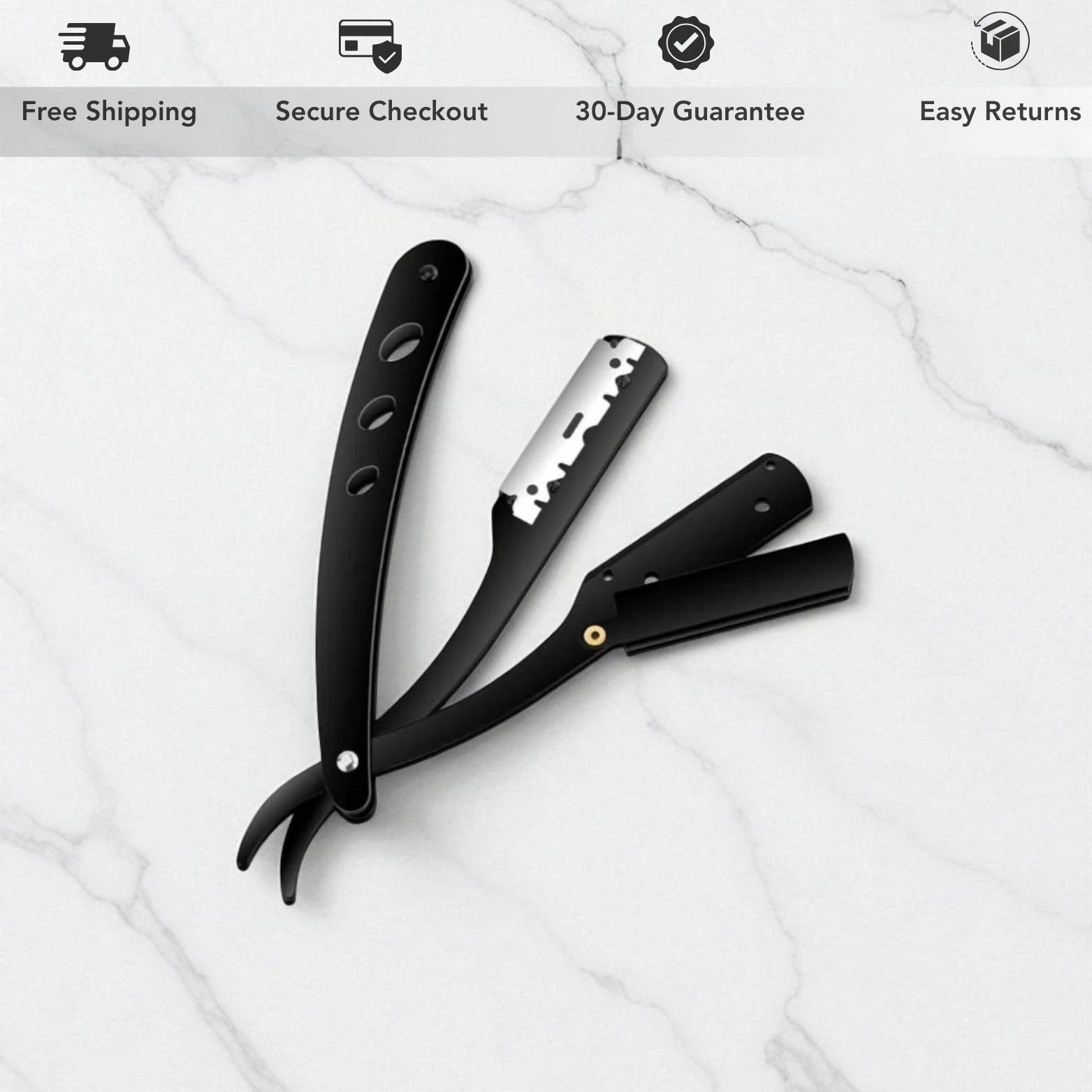 Classic Black Folding Pocket Knife
