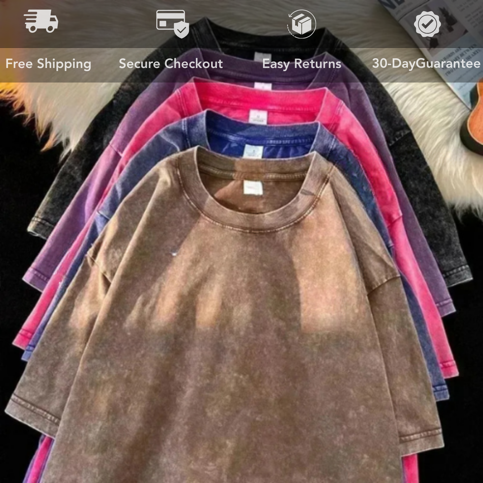 Vintage oversized cotton T-shirt