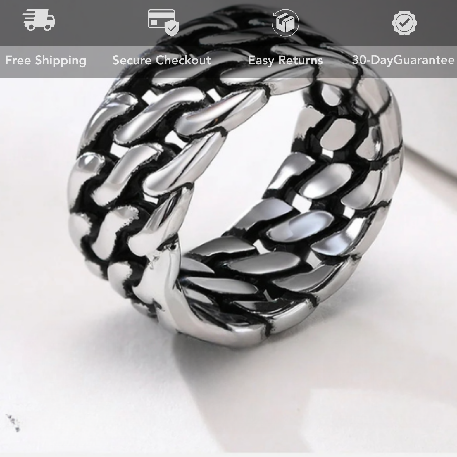 Vintage Double Cuban Ring