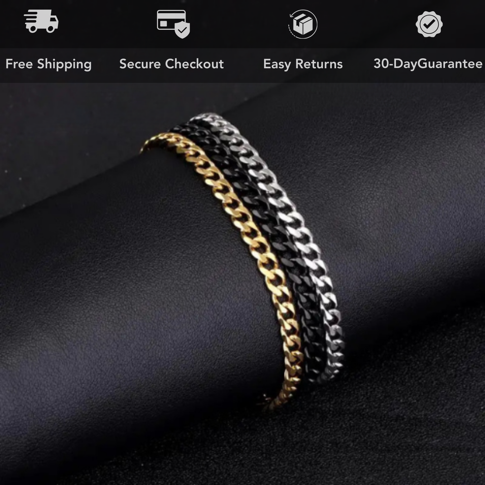 Stainless Steel Cuban Bracelet