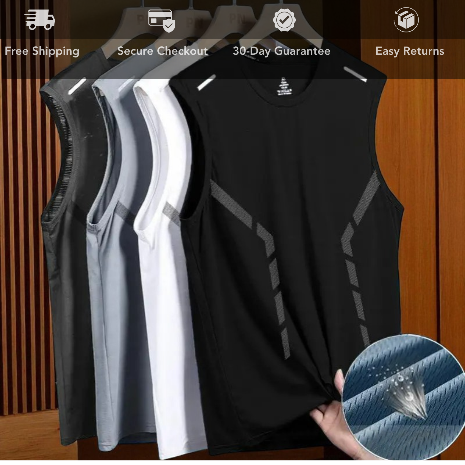 Ice Silk Sleeveless Vest