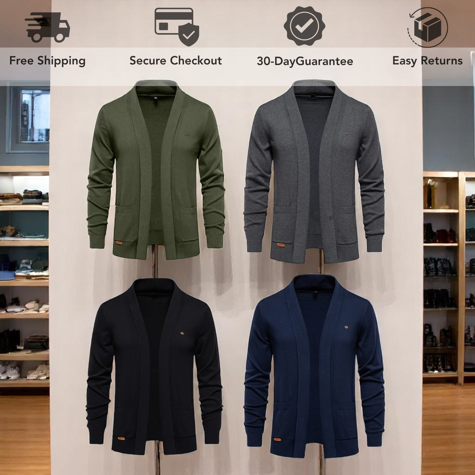 Winter Cotton Cardigan