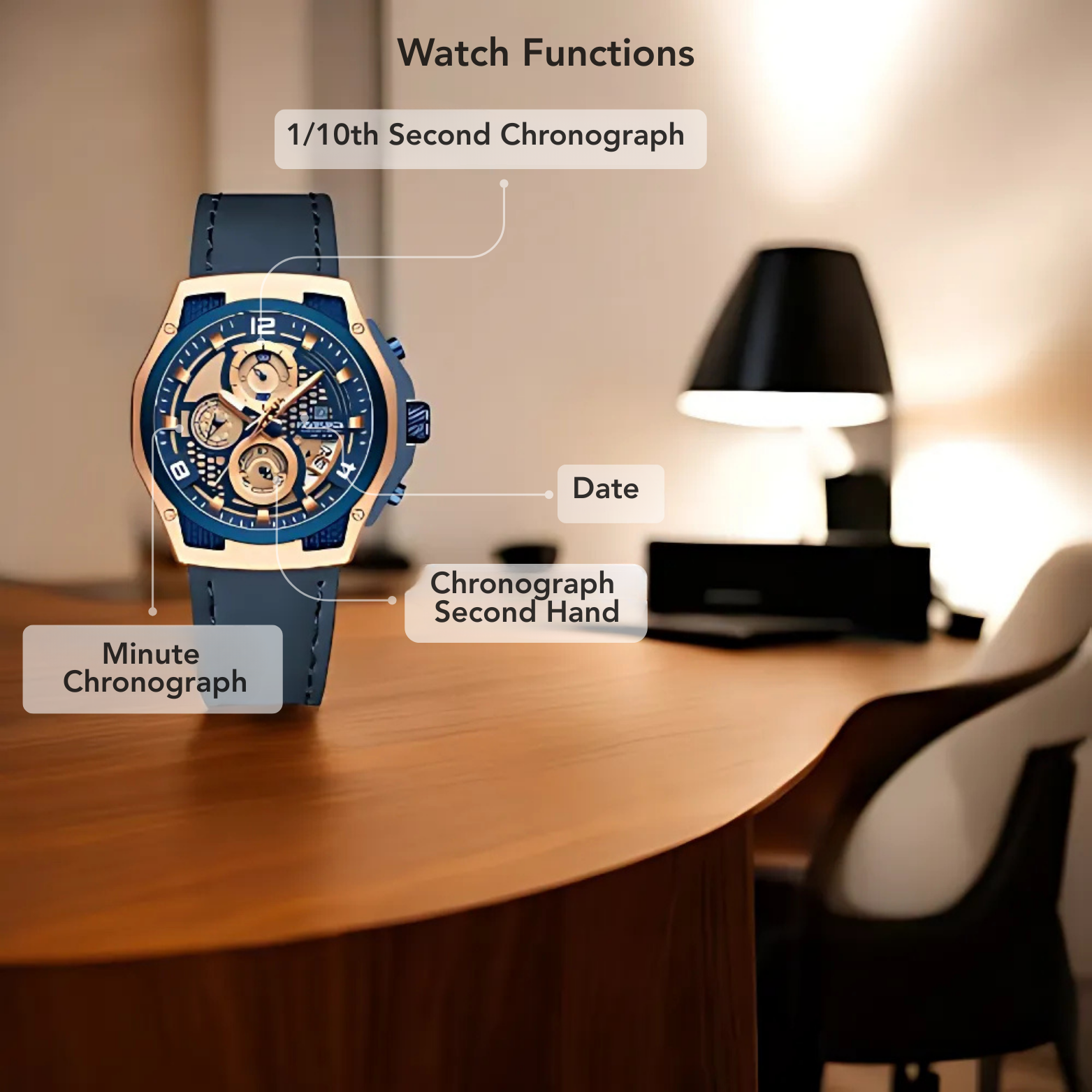 Leather Chrono Watch