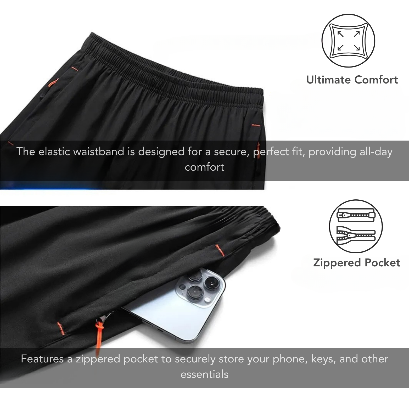 Lightweight sports shorts