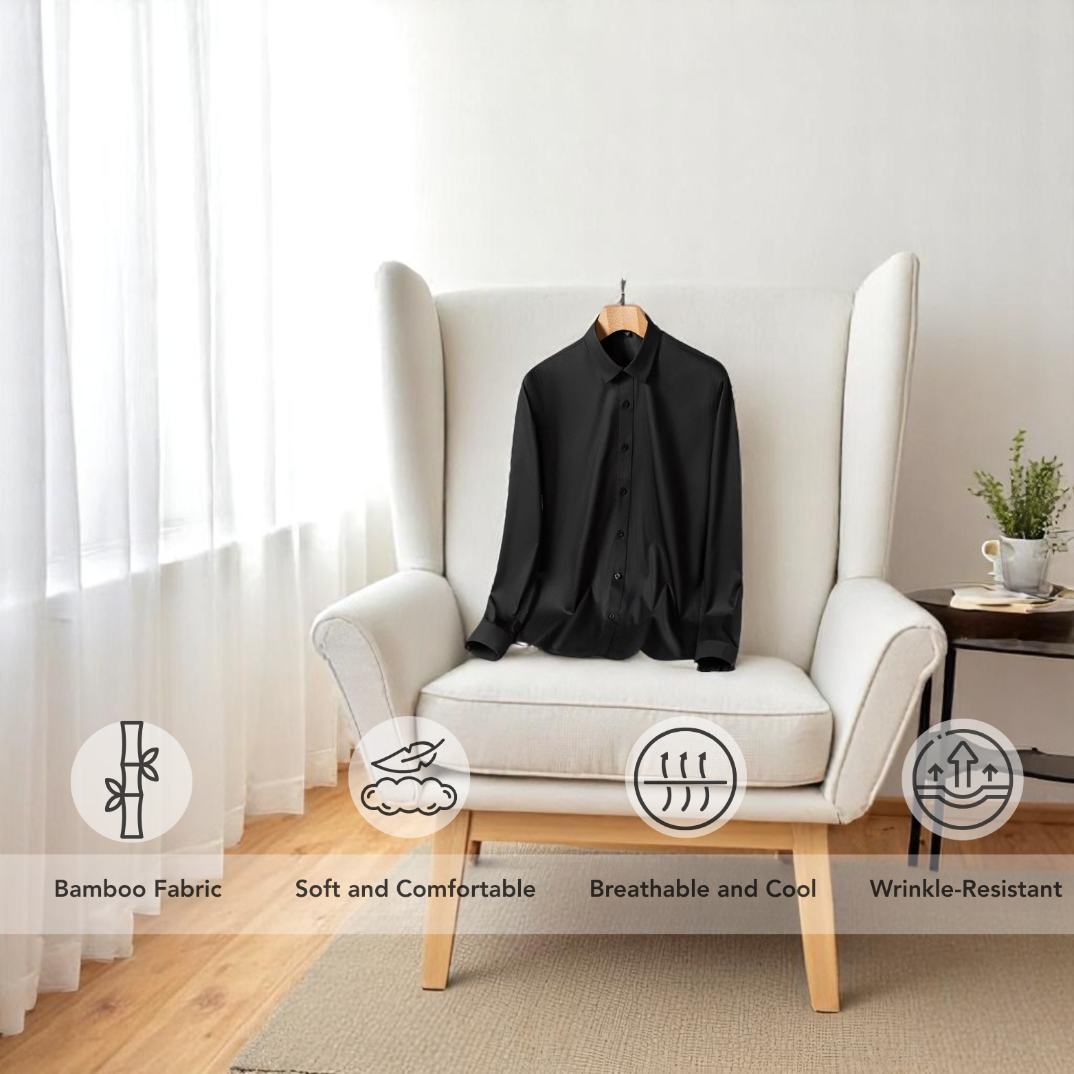 Solid Bamboo Fiber Shirt