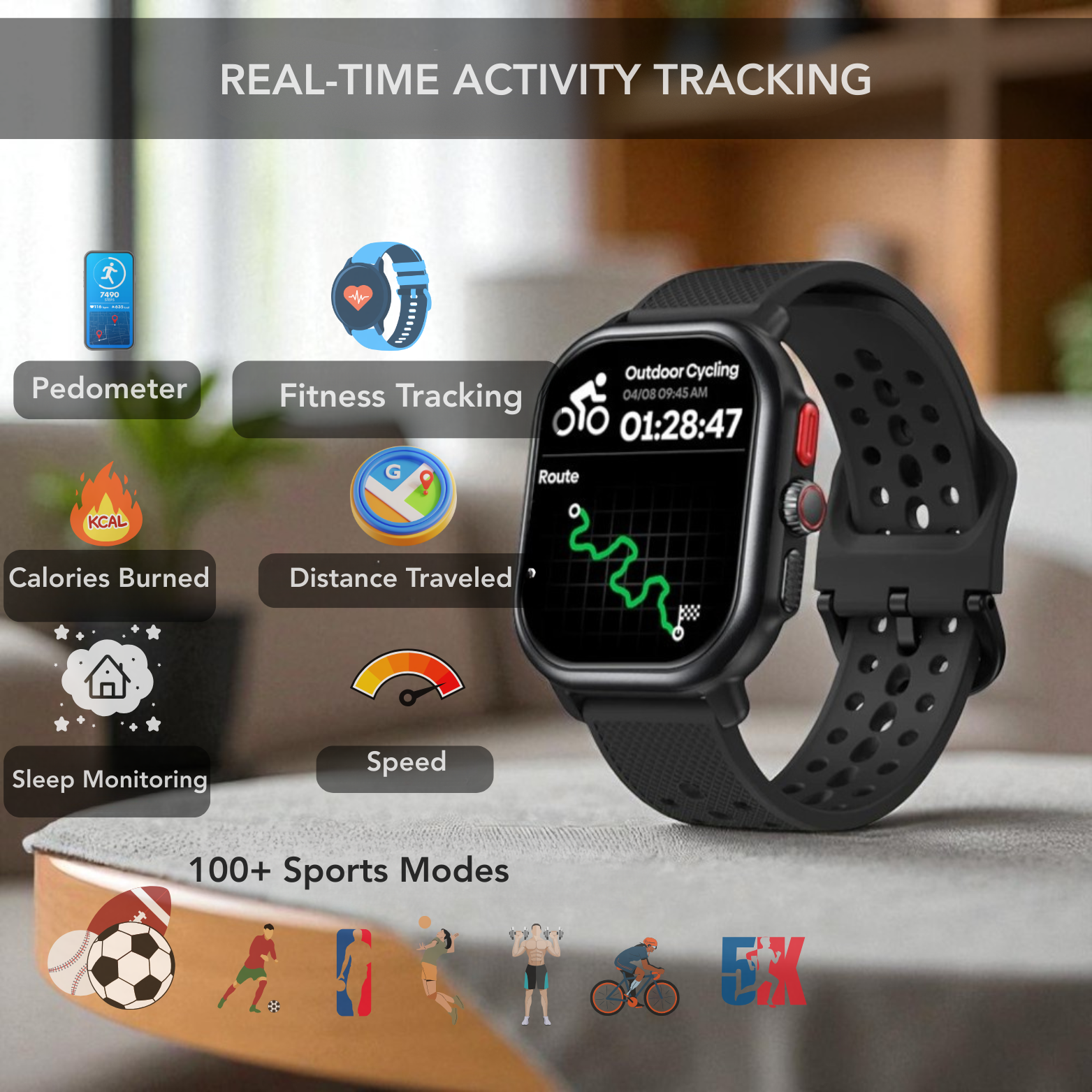 AMOLED GPS Smartwatch for Men