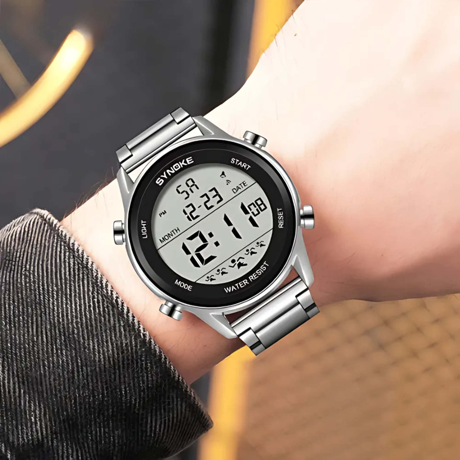 Stainless Steel Sports Watch