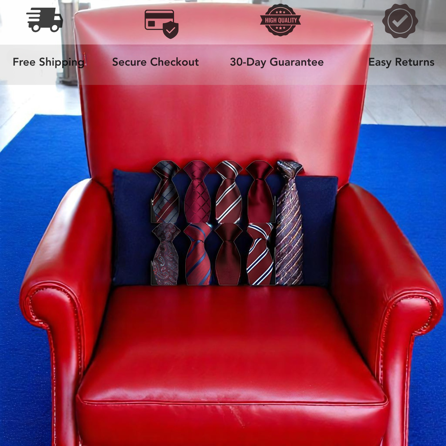 Elegant Red Tie for Men