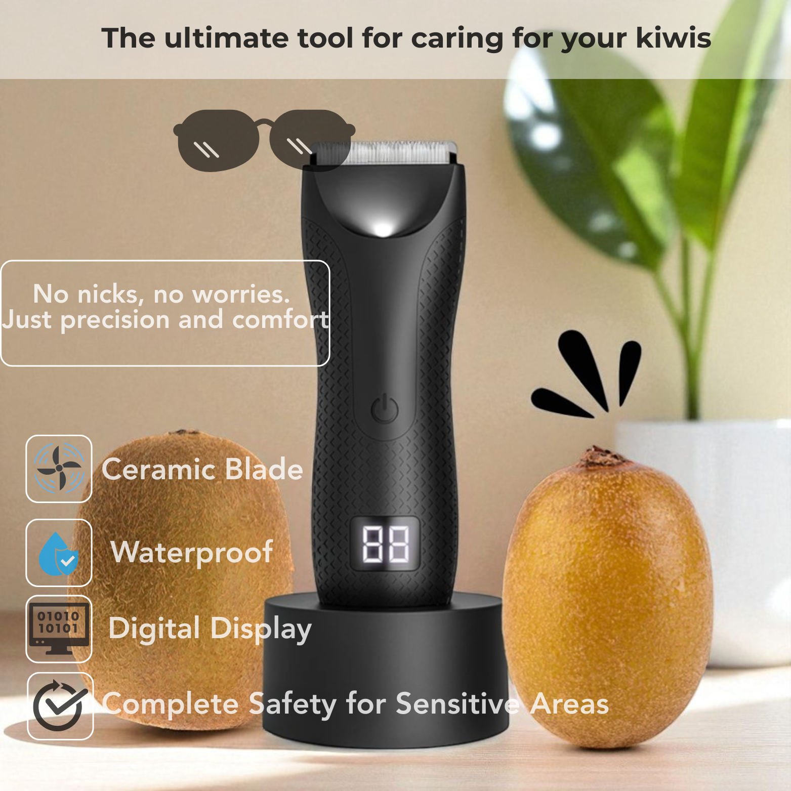Waterproof Intimate Body Trimmer for Men