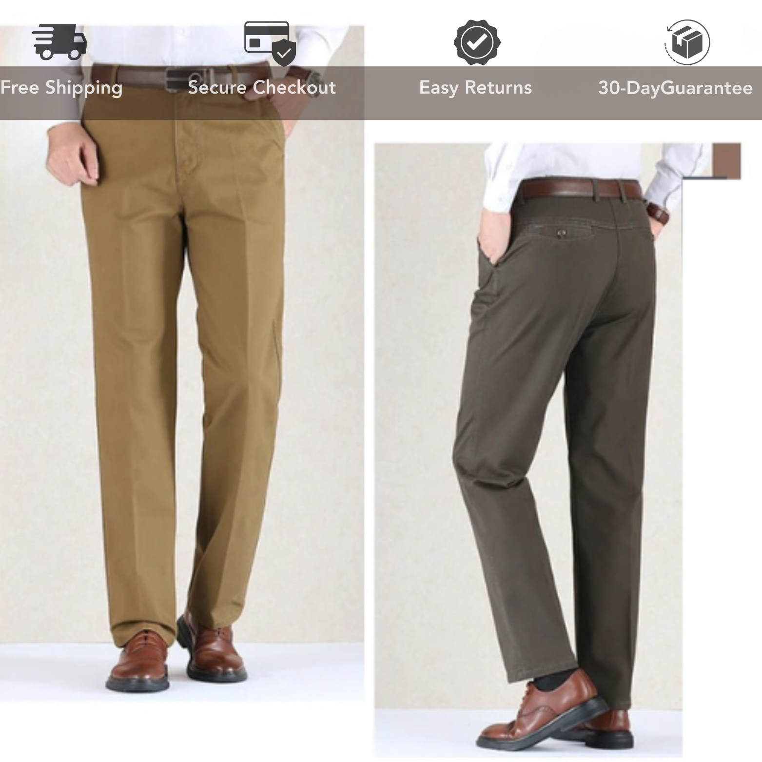 Formal cotton pants