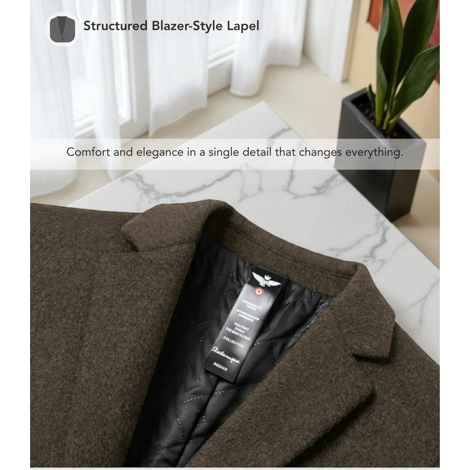 Solid Winter Trench Coat