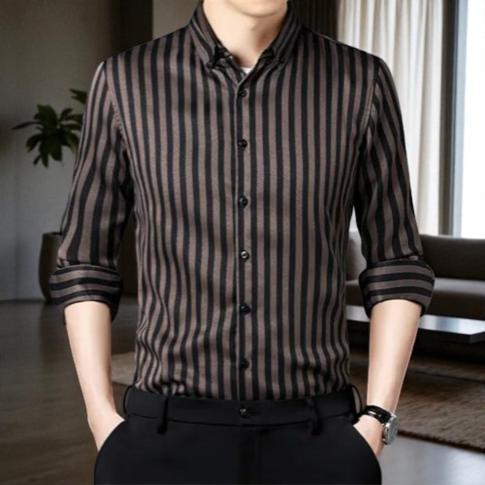 Formal Striped Shirt