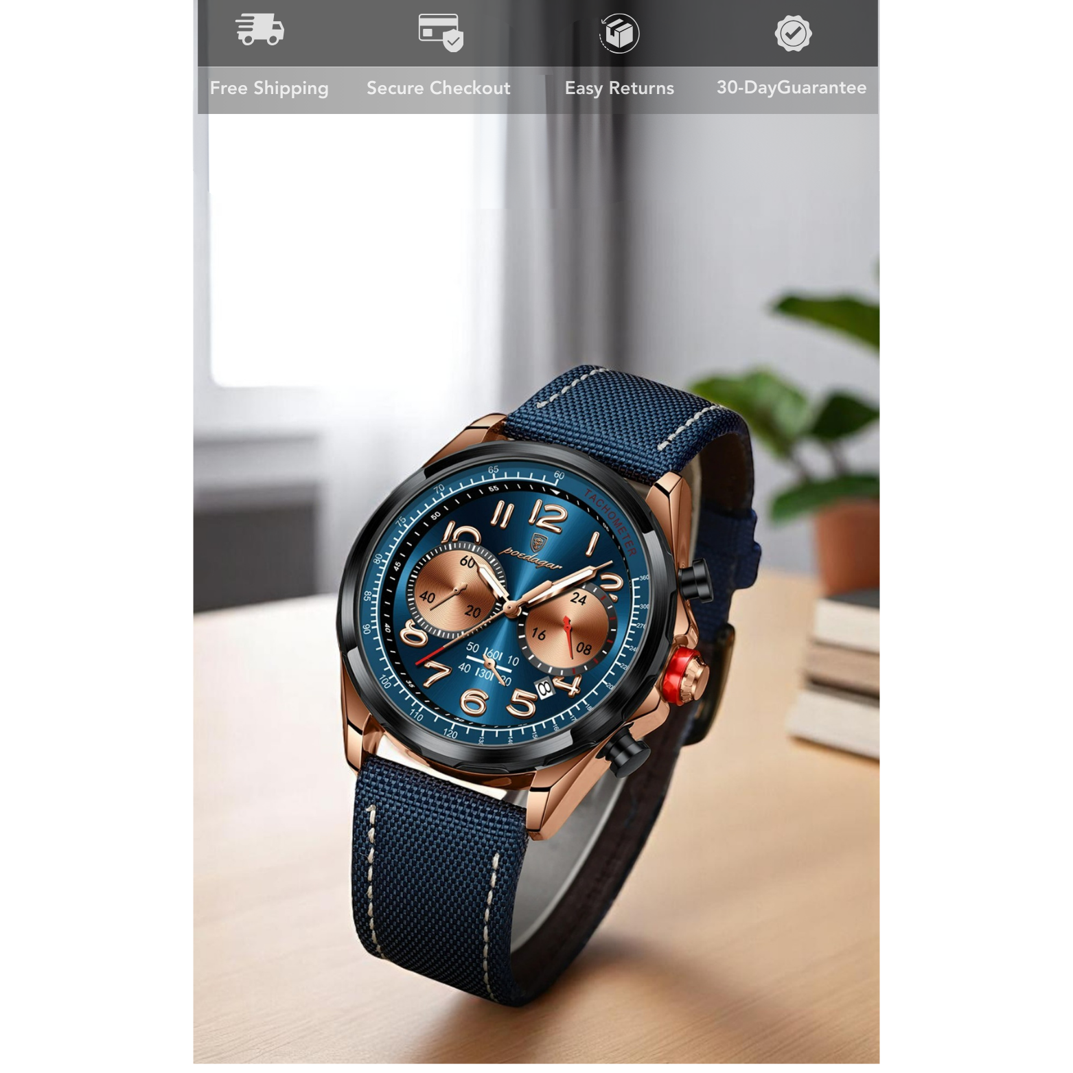 Chrono Leather Watch