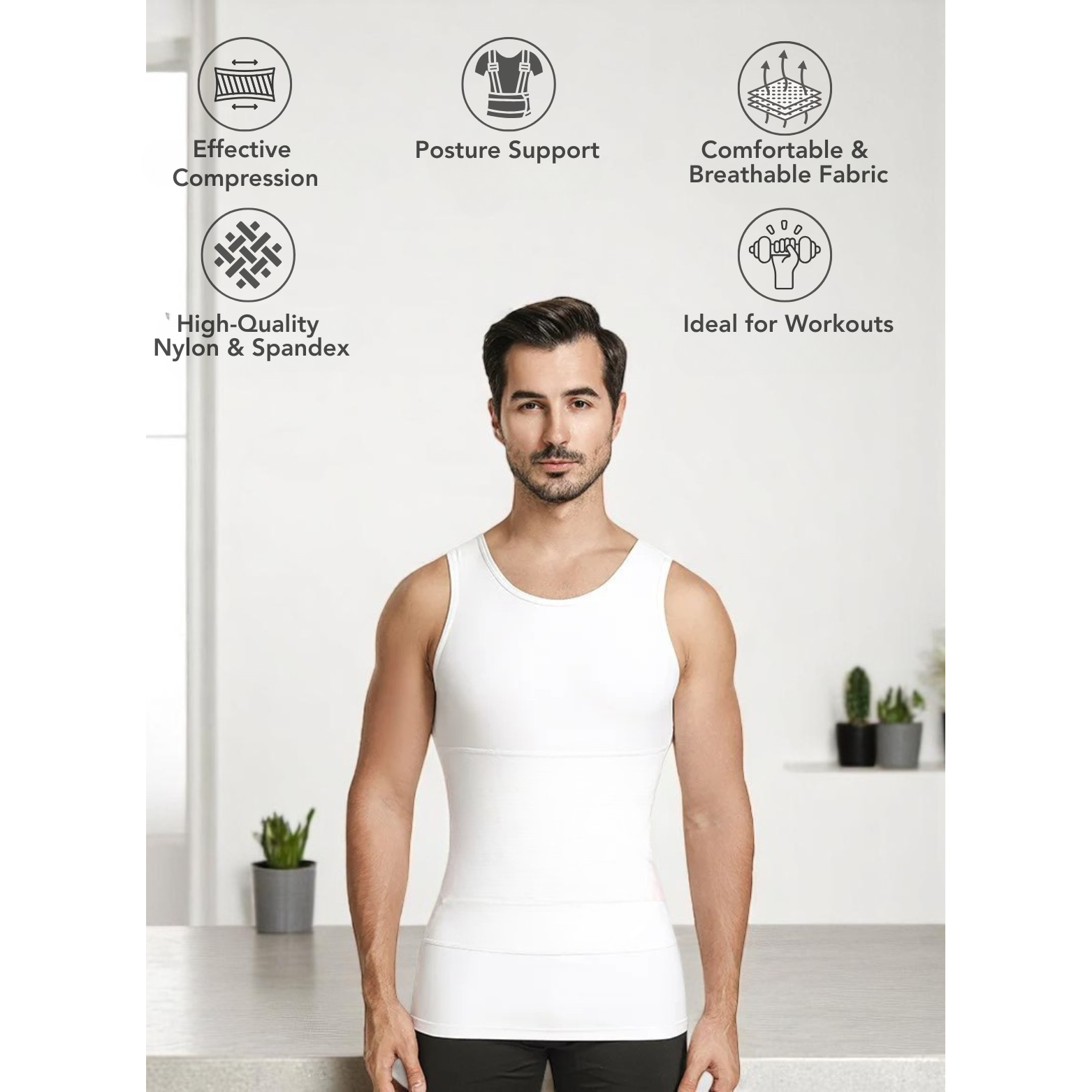 YBFDO Men's Slimming T-shirt