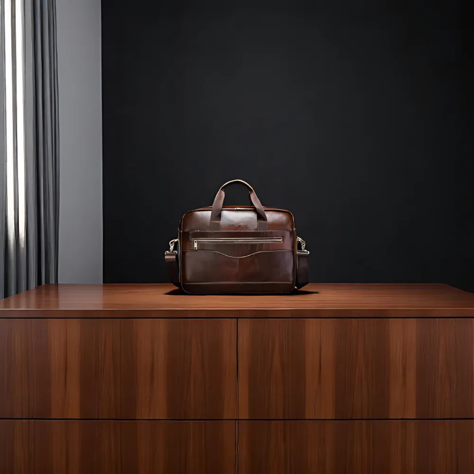 Genuine Leather Executive Briefcase