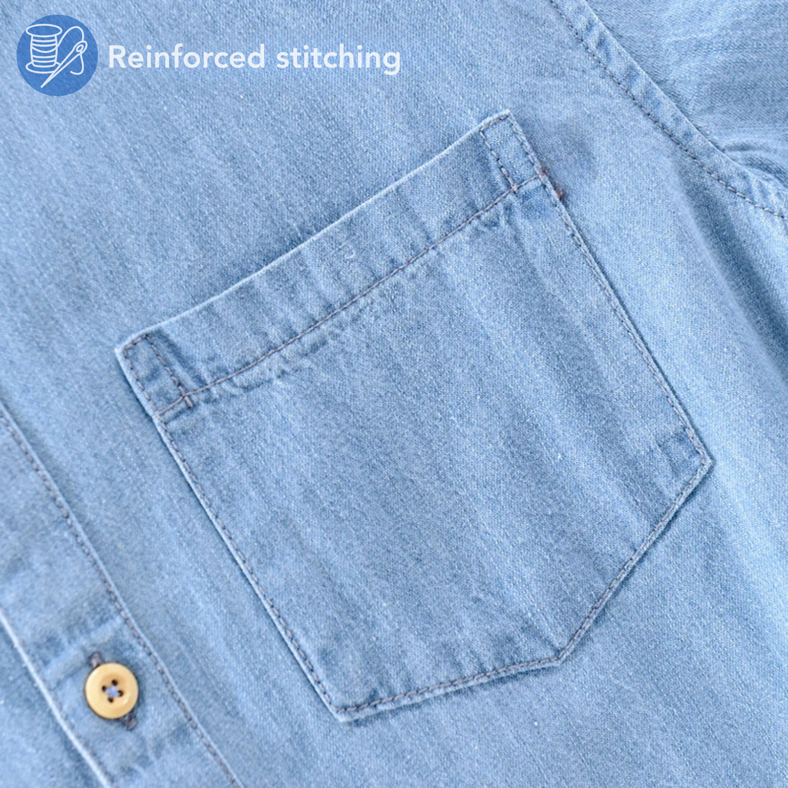 Men's Summer Casual Denim Shirt