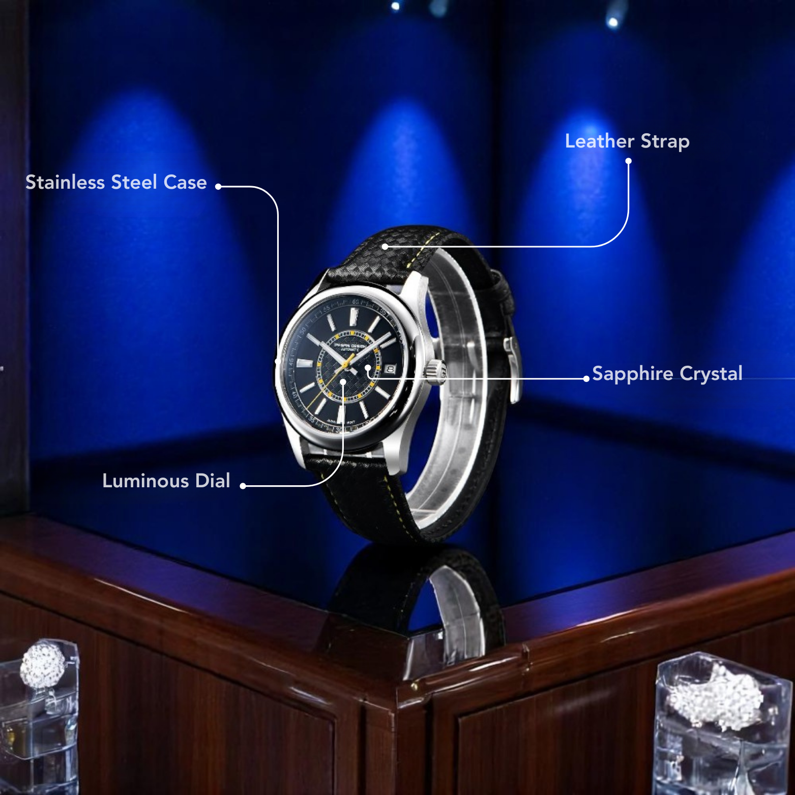 PAGANI Sapphire Sports Watch