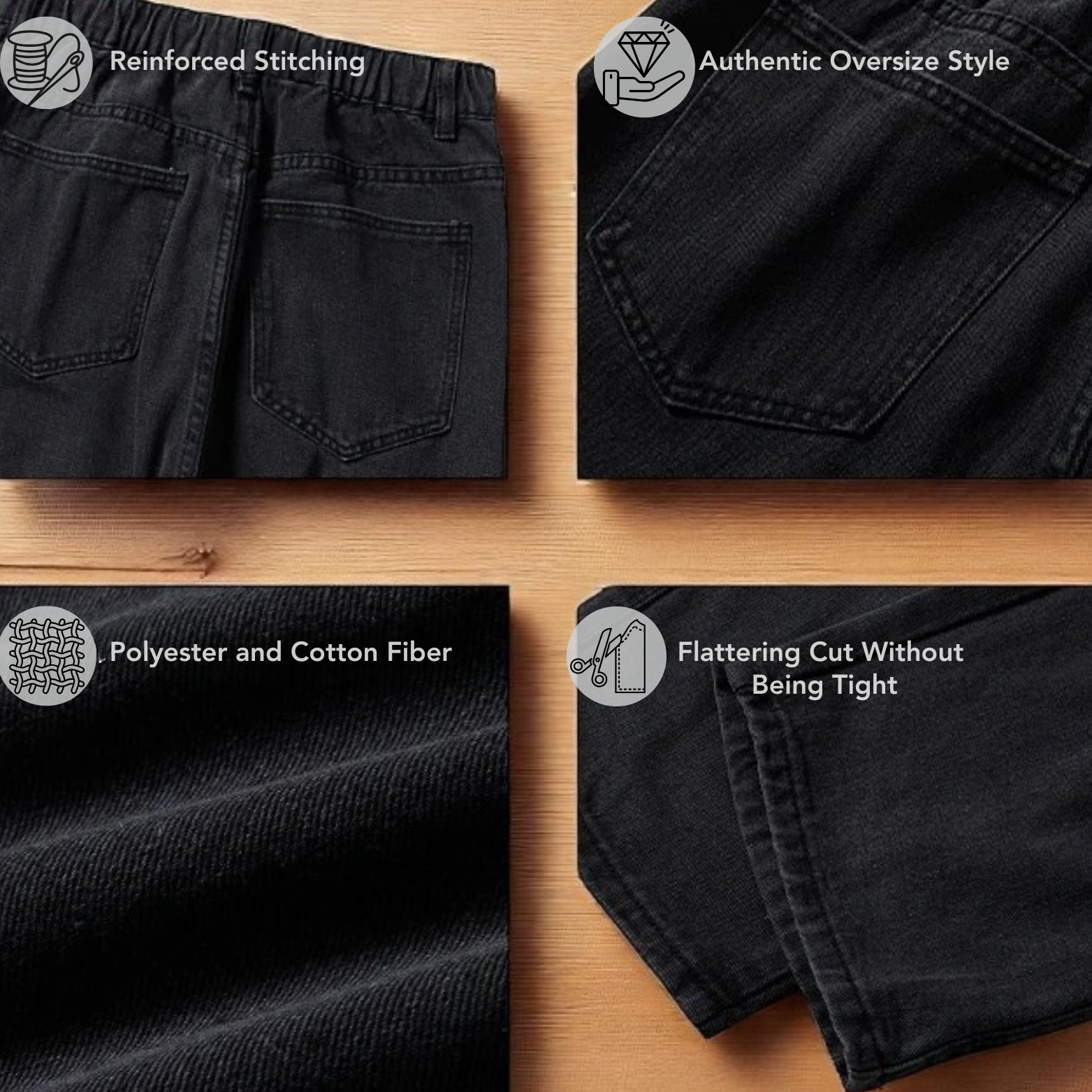 Men's Wide Streetwear Jeans