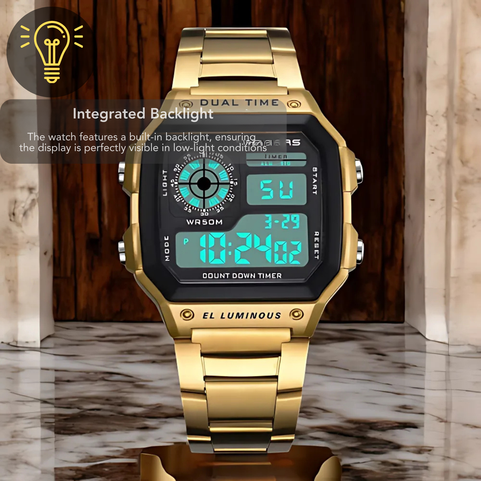 Steel Sports Watch