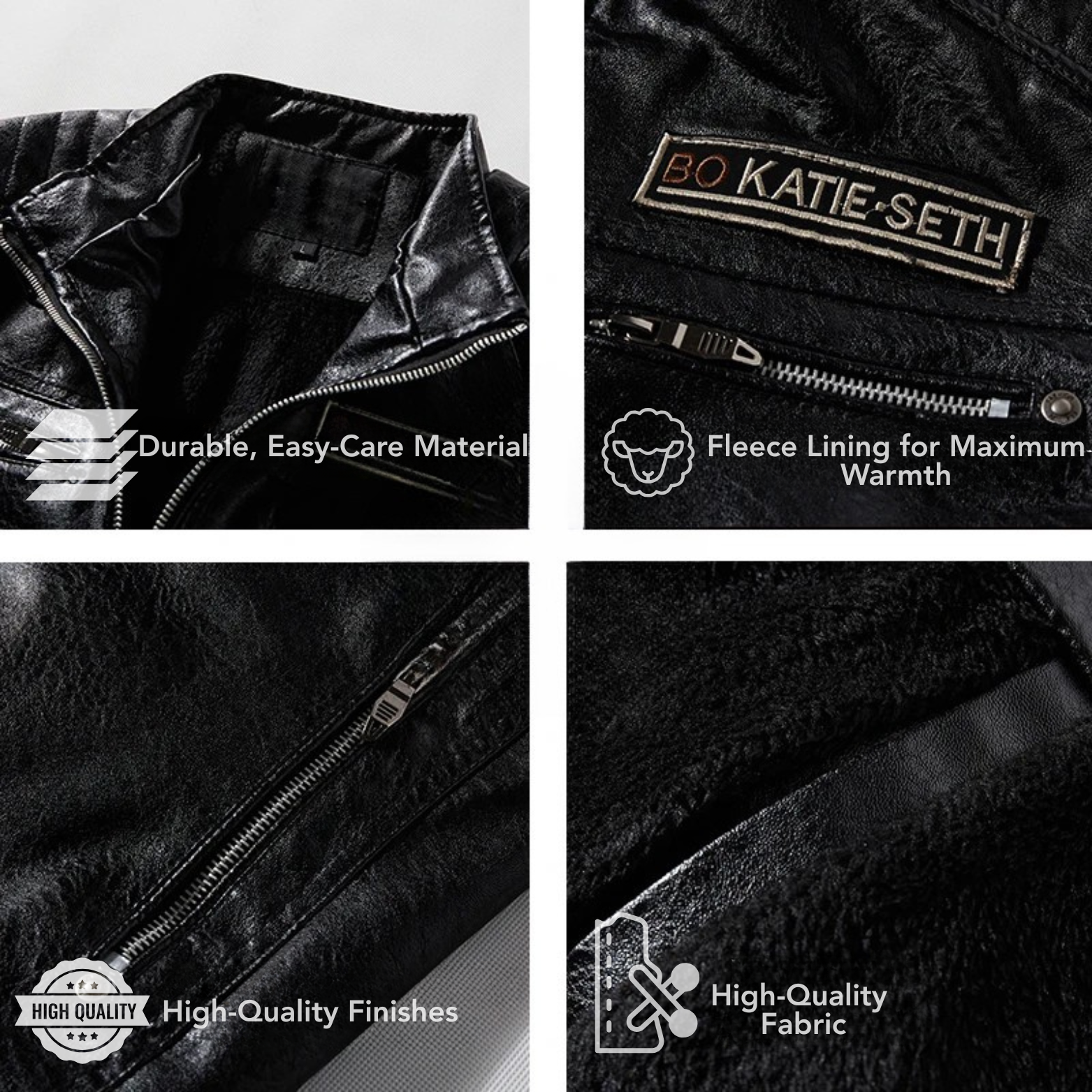Synthetic Leather Jacket