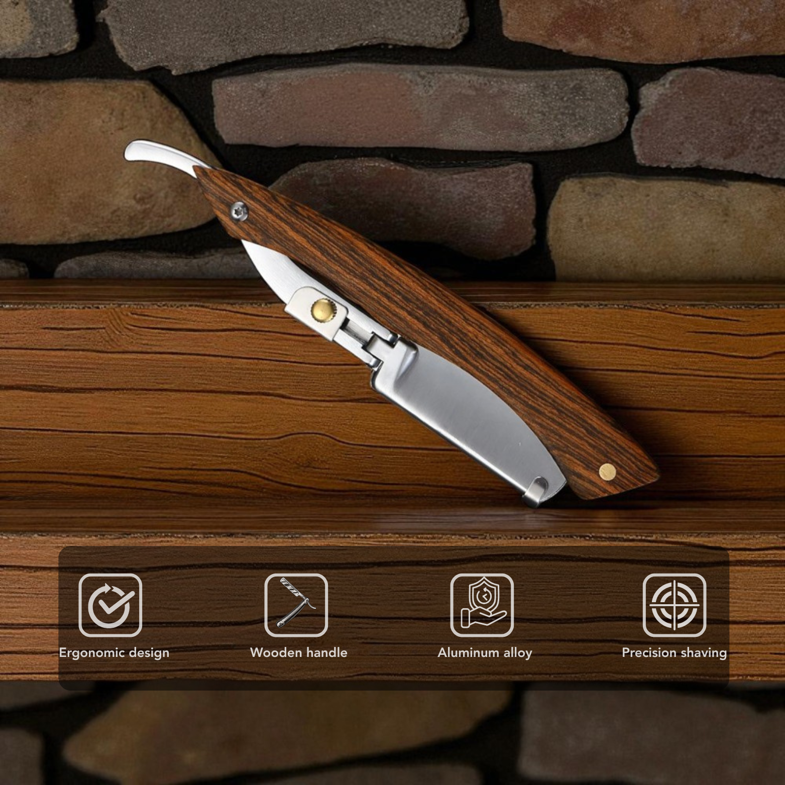 Classic Pocket Knife with Wooden Handle