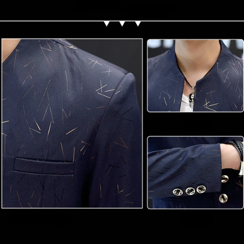Korean Style Printed Blazer