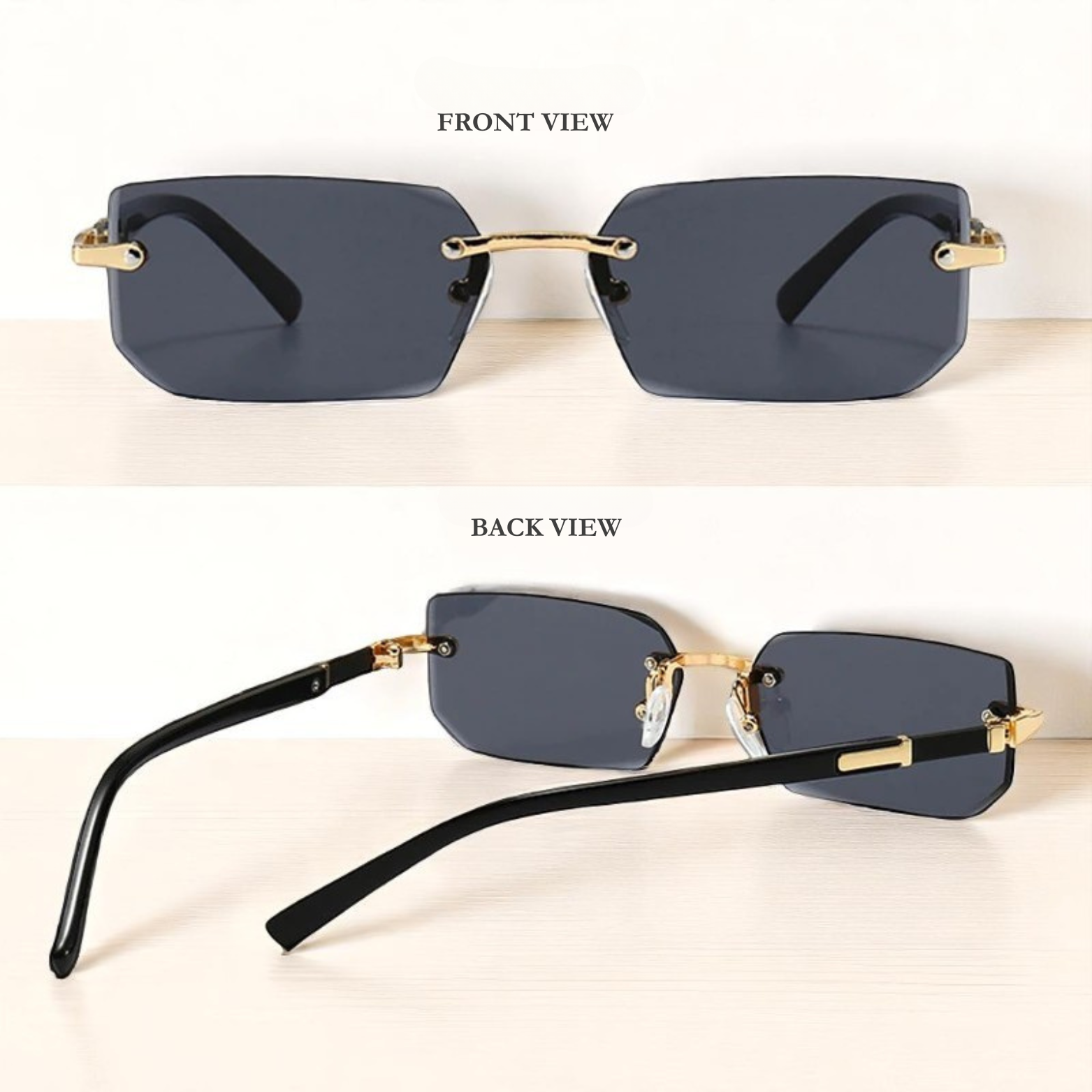 Minimalist Rimless Glasses