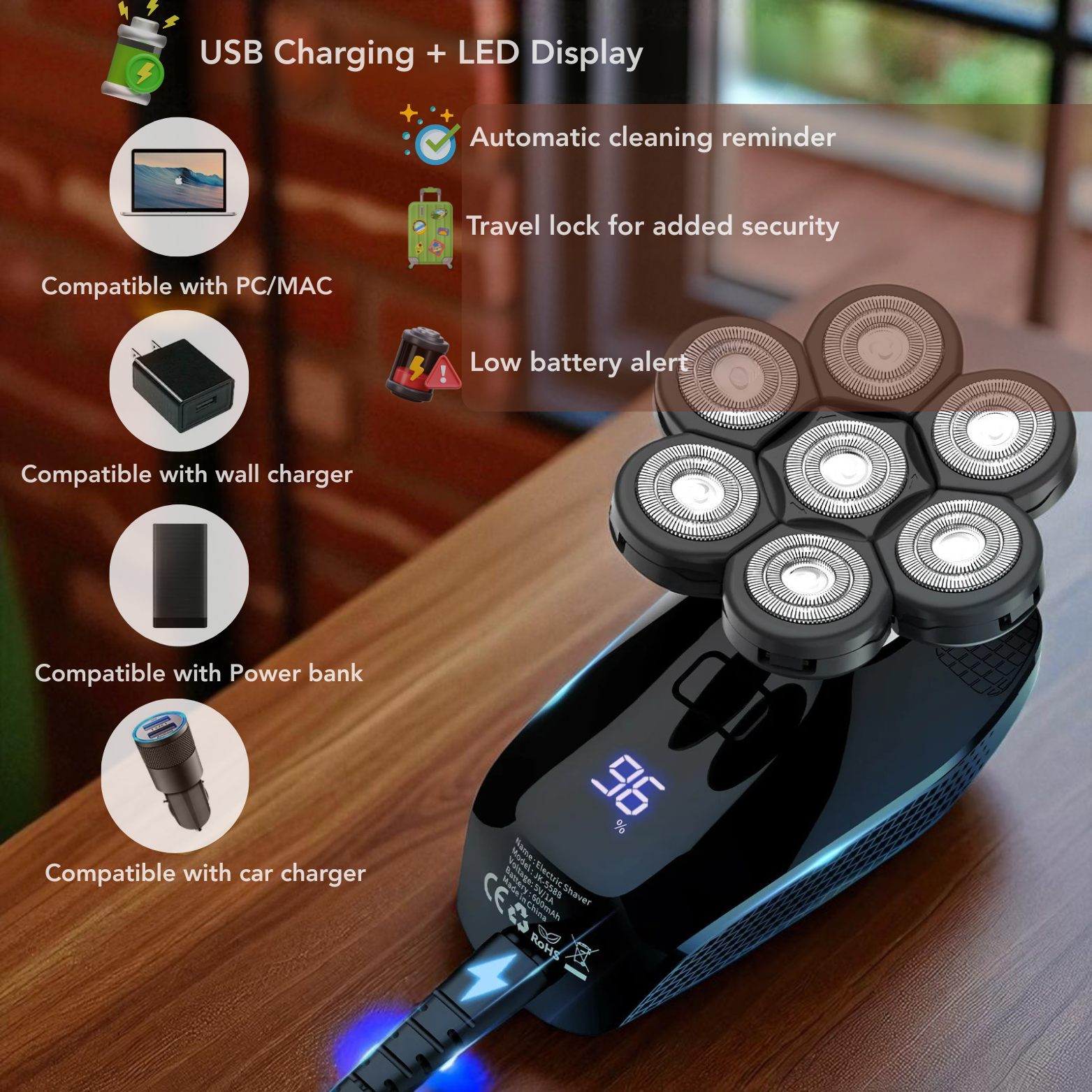 5-in-1 Electric Shaver