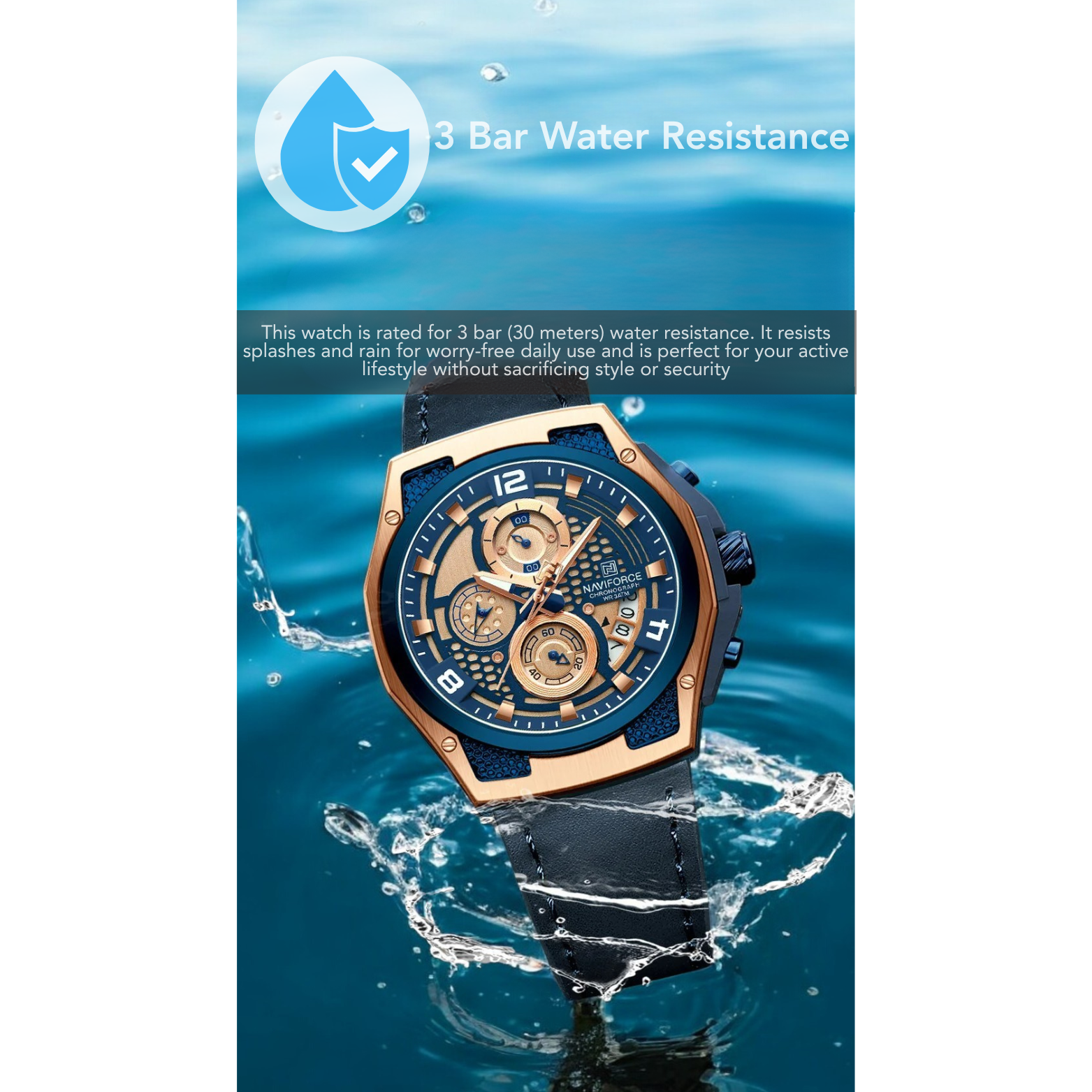 Leather Chrono Watch