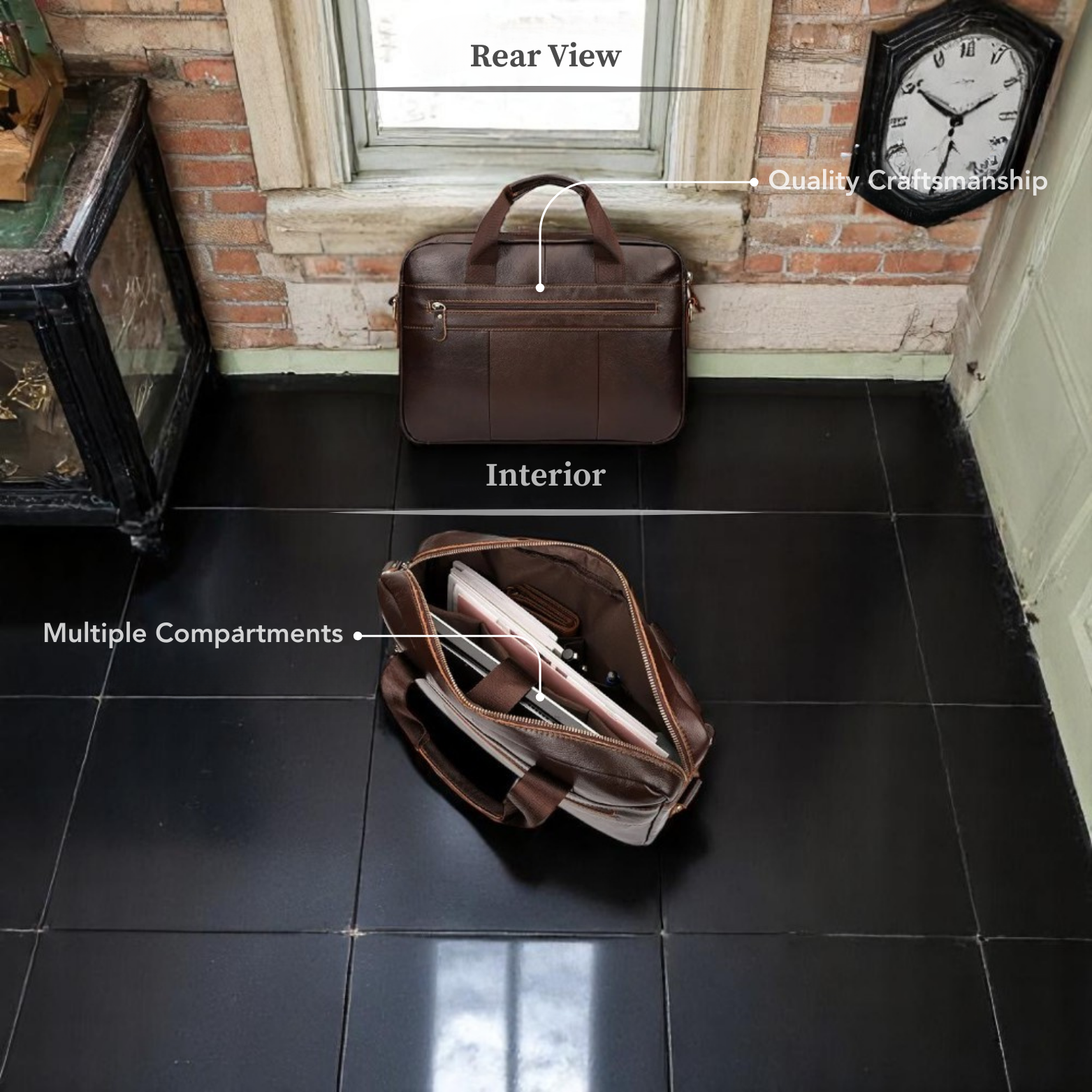 Executive Leather Briefcase