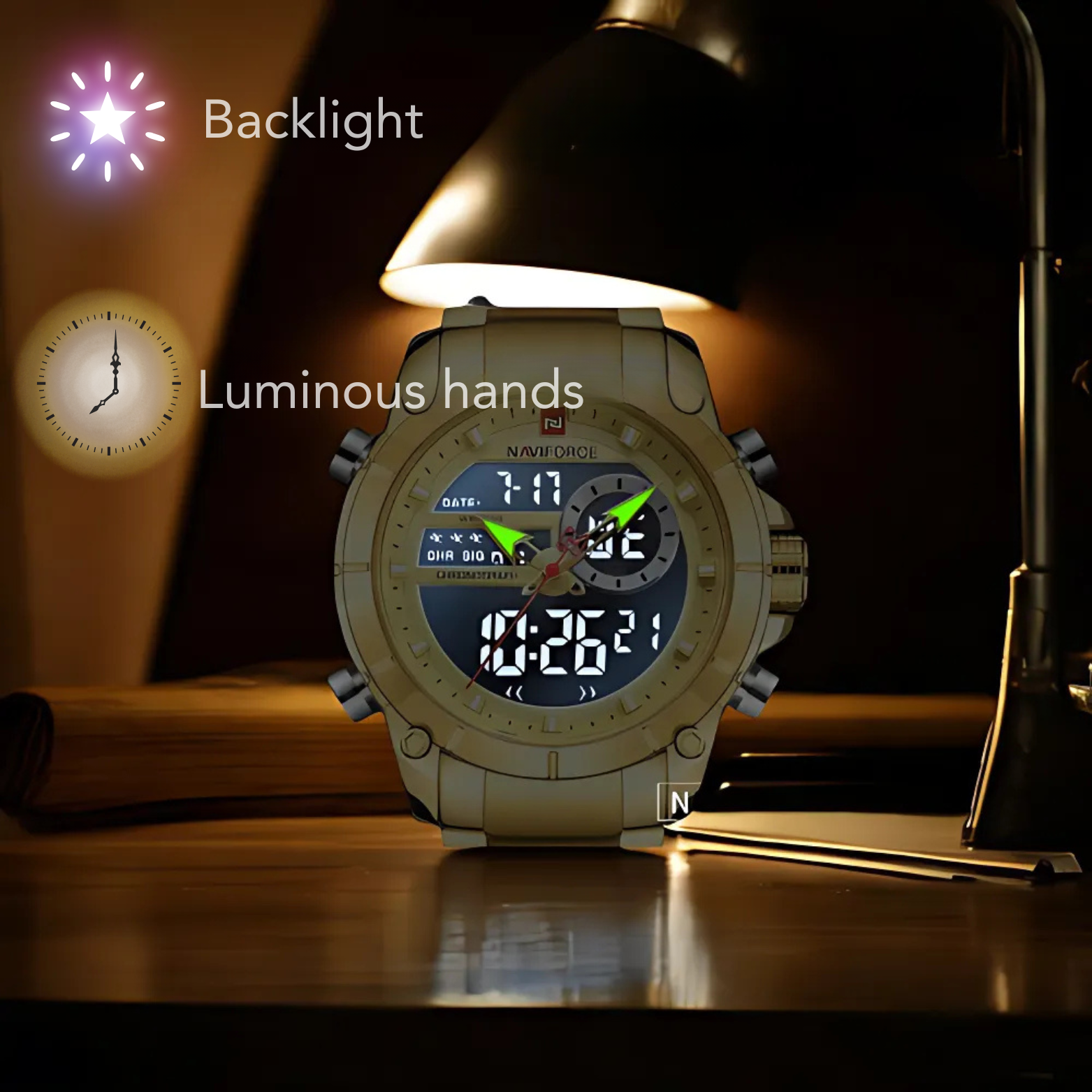Bivalent Dual Display Clock