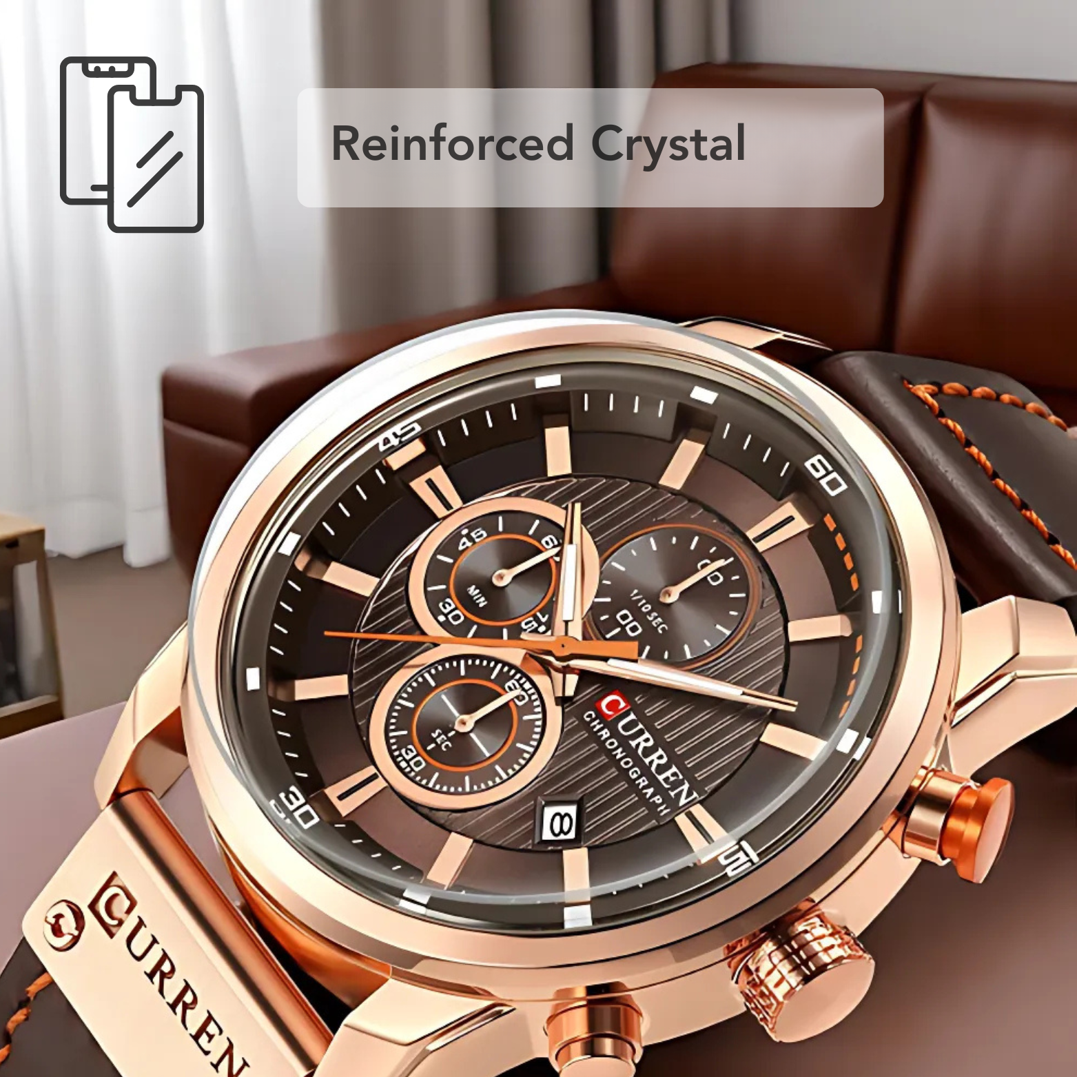 Leather Force Casual Elegant Watch