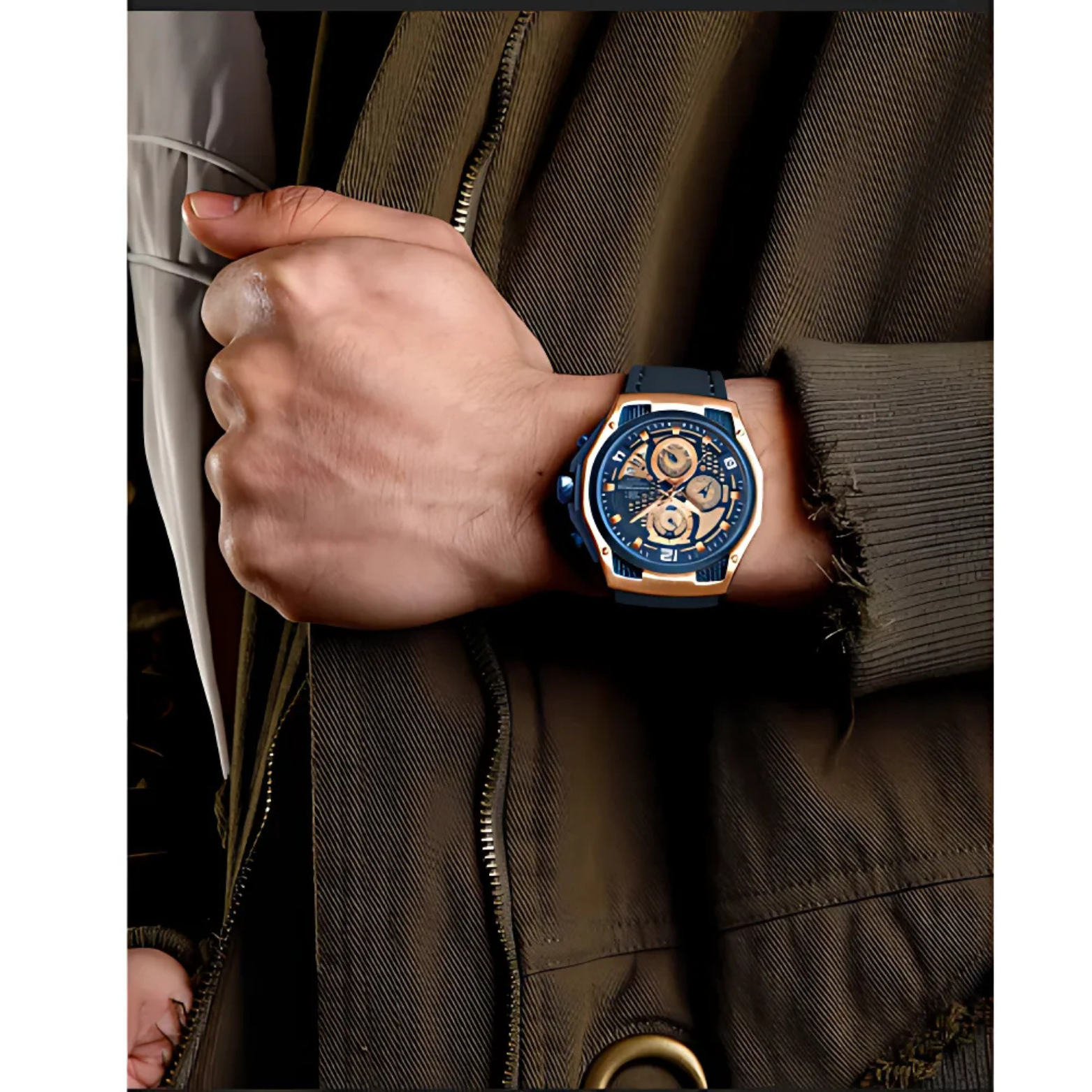 Leather Chrono Watch