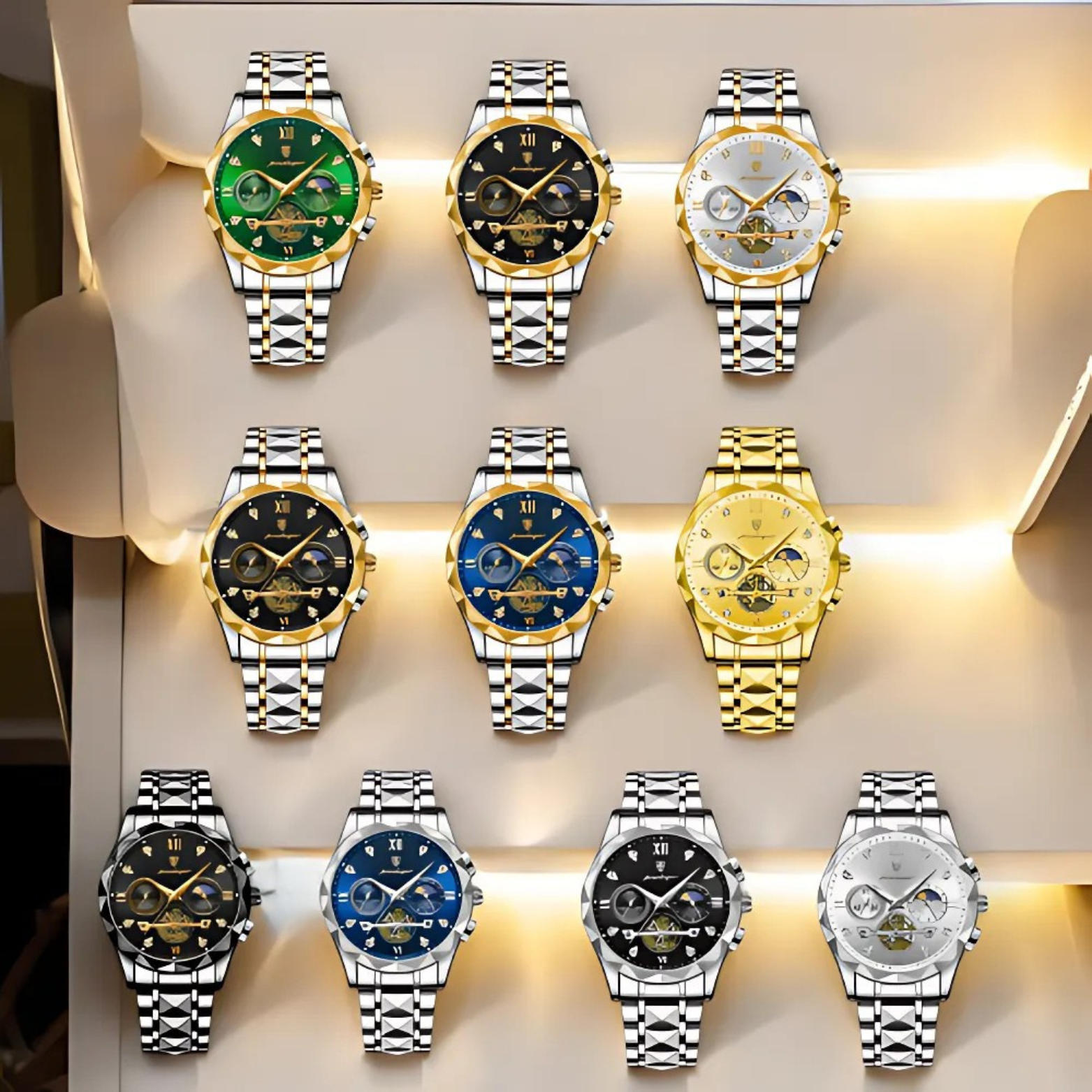 Reloj Clásico de Acero Inoxidable
