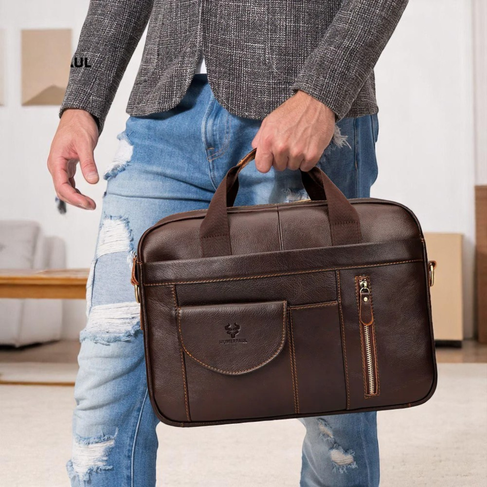Executive Leather Briefcase