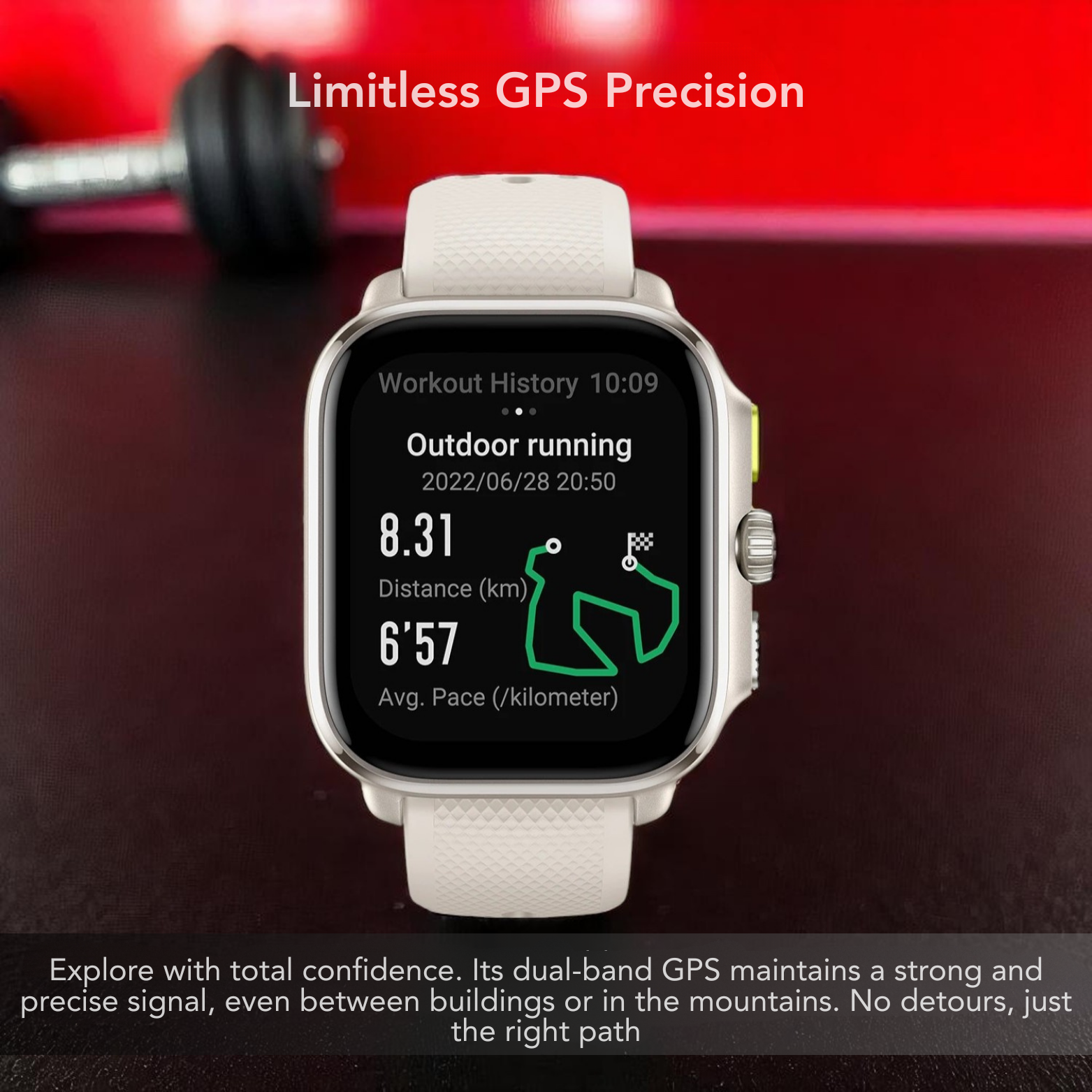 The Amazfit Cheetah Square with GPS