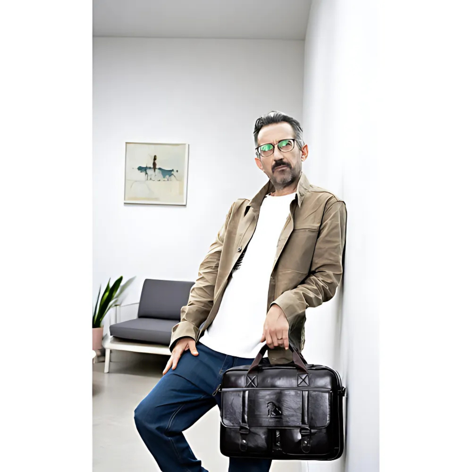Premium Executive Leather Briefcase