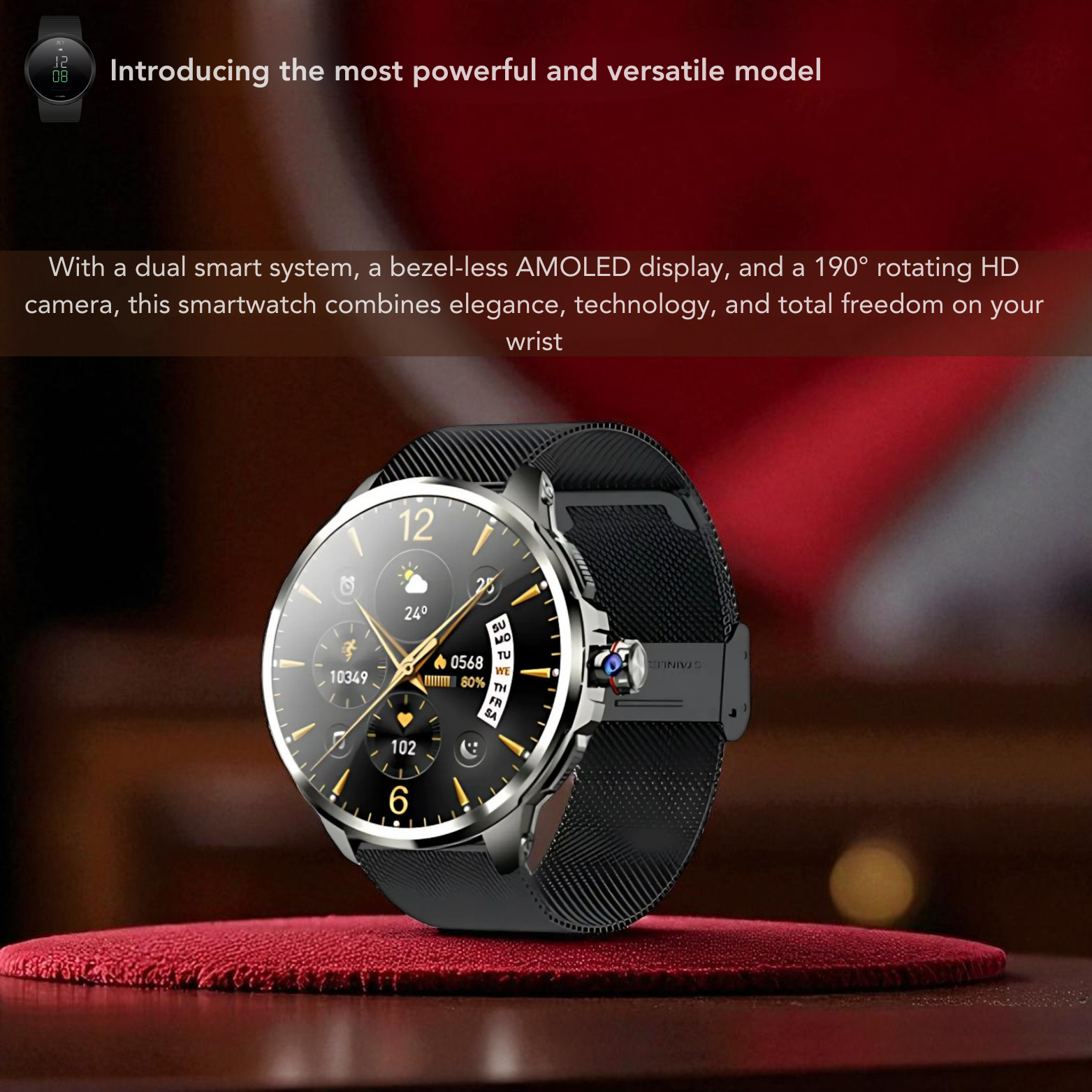 5G AMOLED Smartwatch with Camera