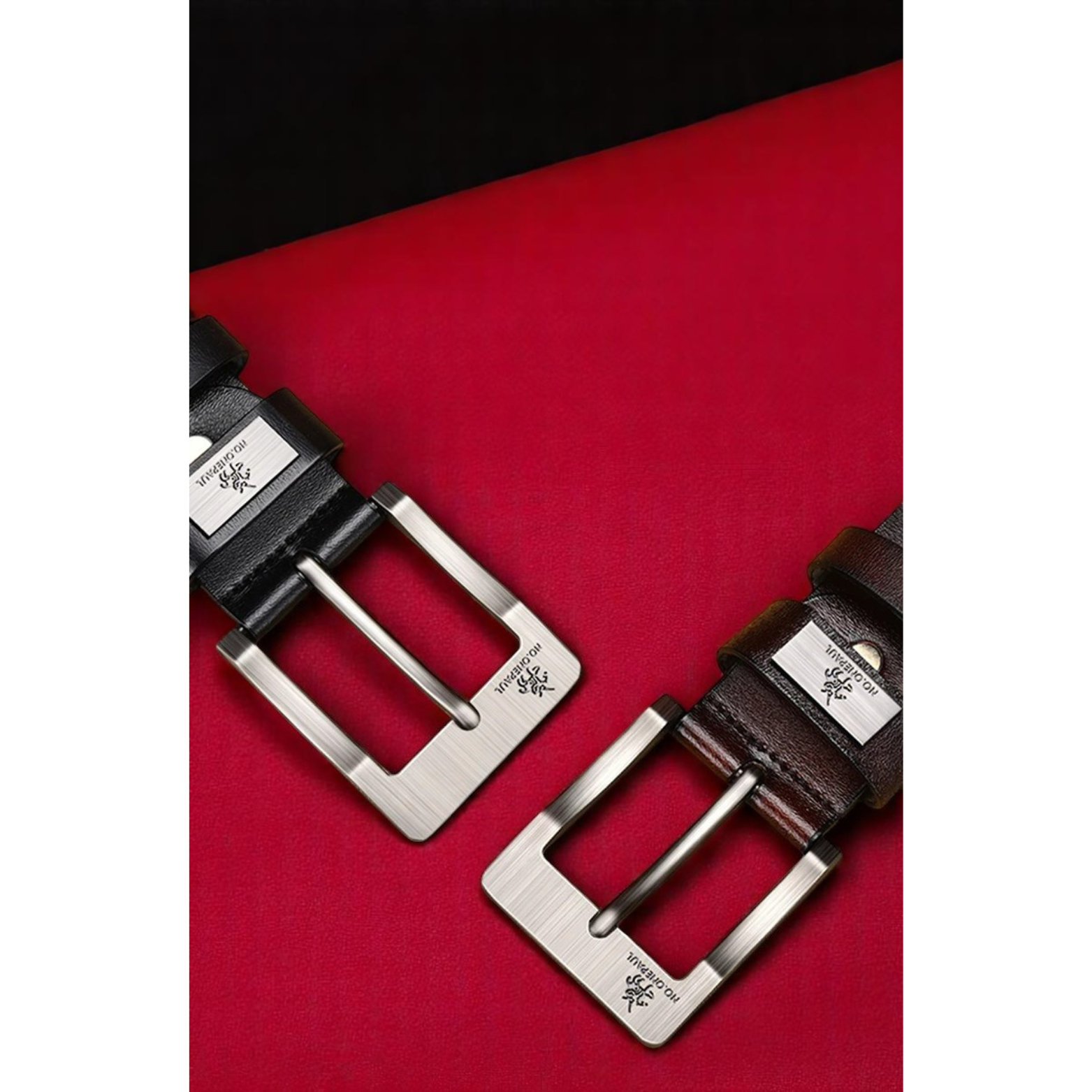 Solid Synthetic Leather Belt