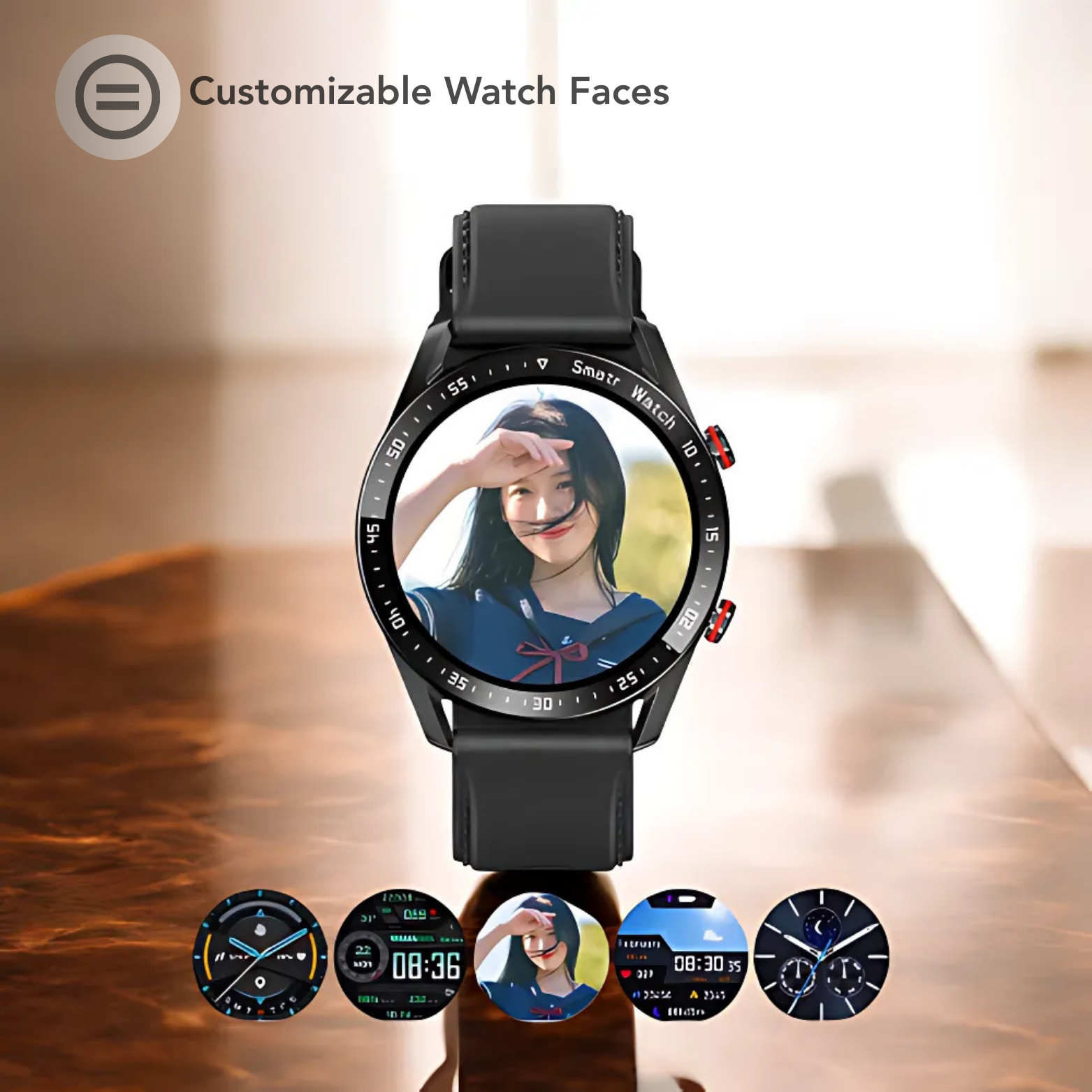 ECG Bluetooth fitness smartwatch