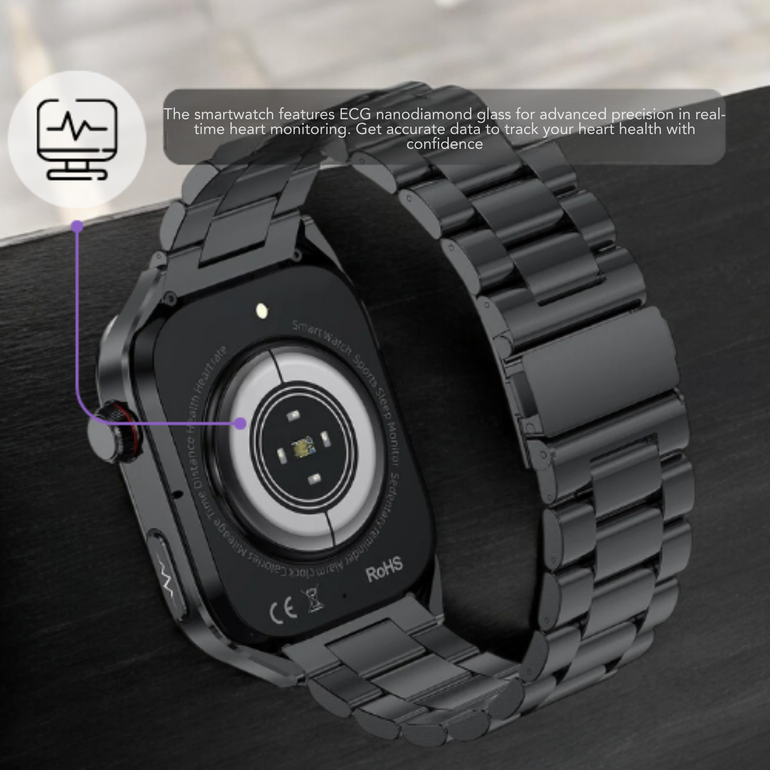 GUHUAVMI ECG + PPG Smartwatch