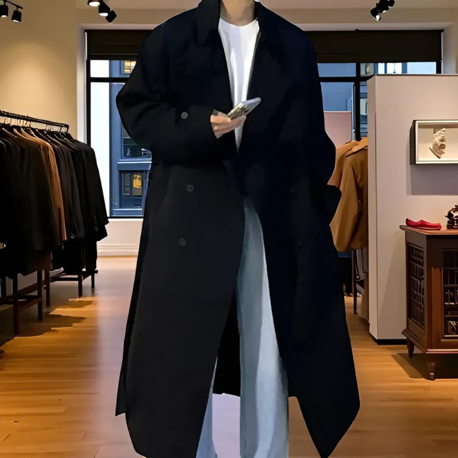 Korean Long Trench Coat