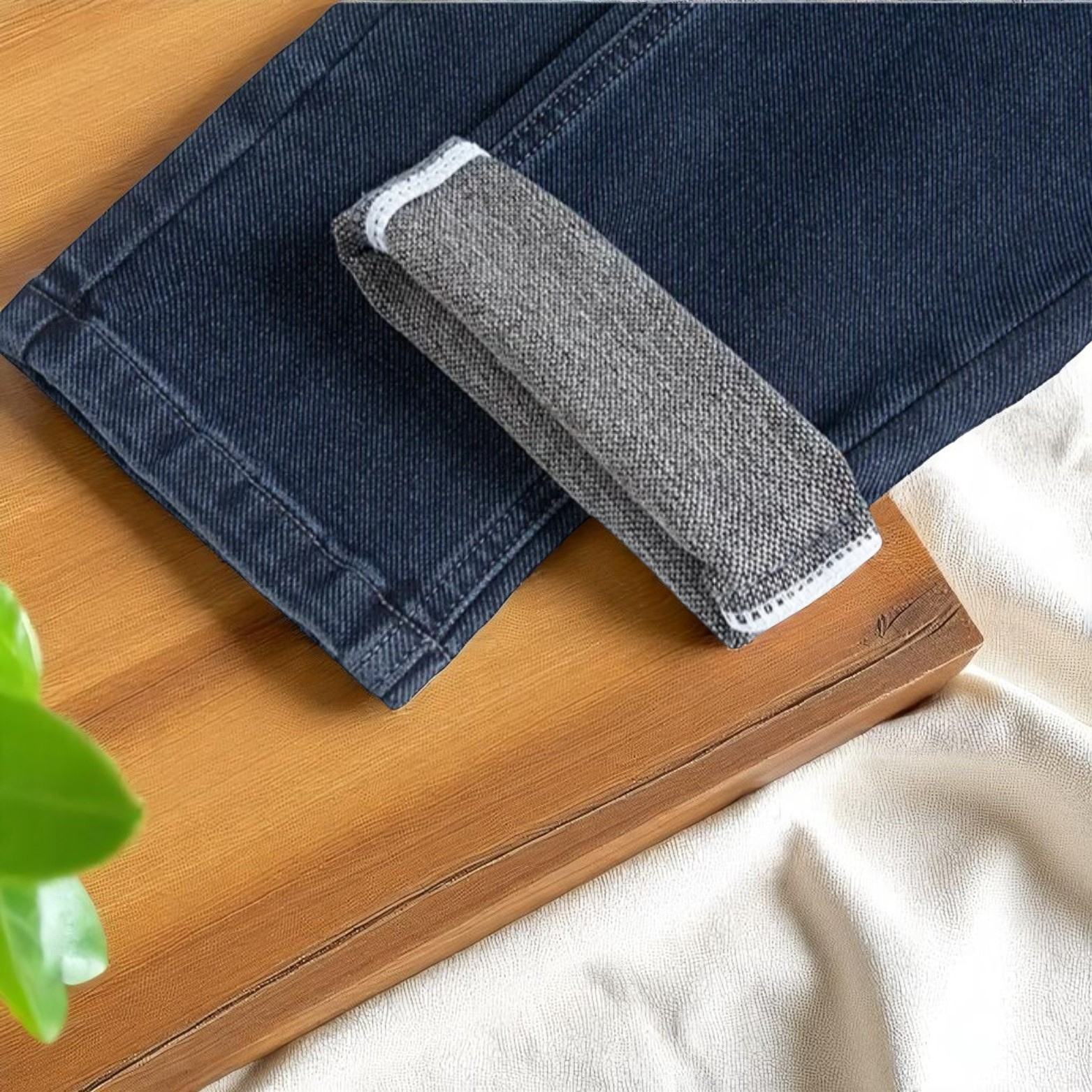 Stretch Straight Denim Jeans