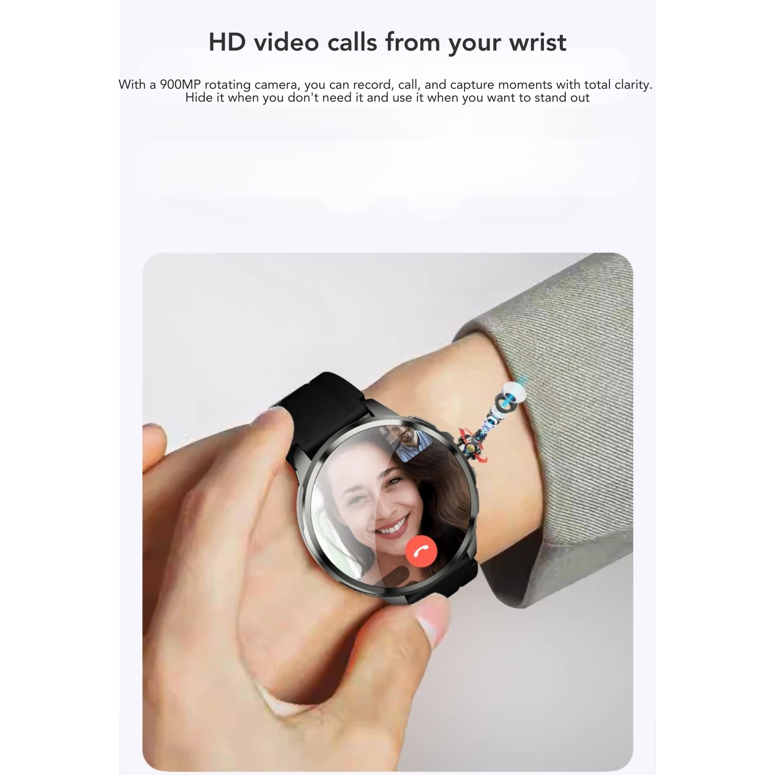 5G AMOLED Smartwatch with Camera