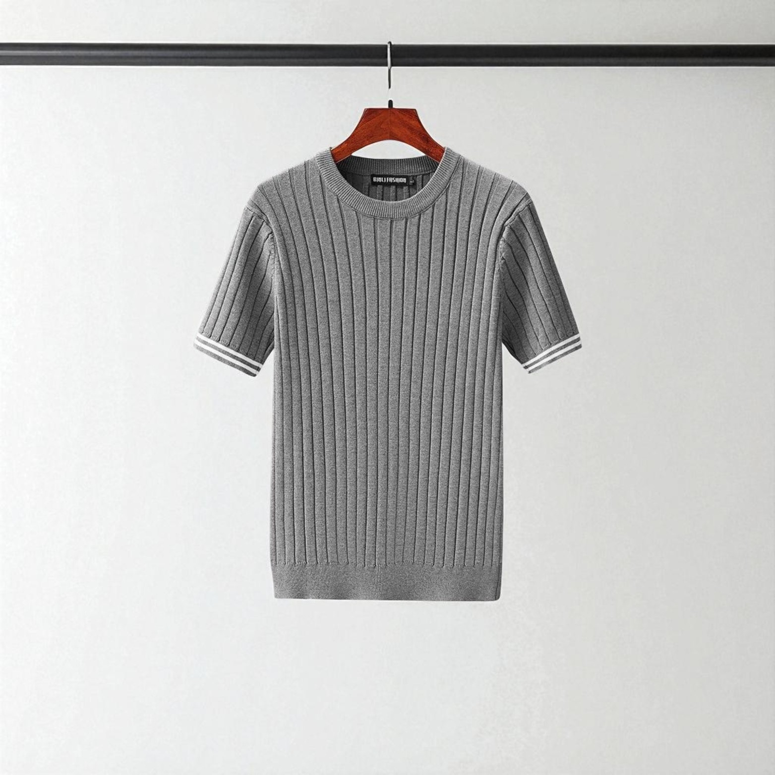 Geometric Cotton T-Shirt Sweater